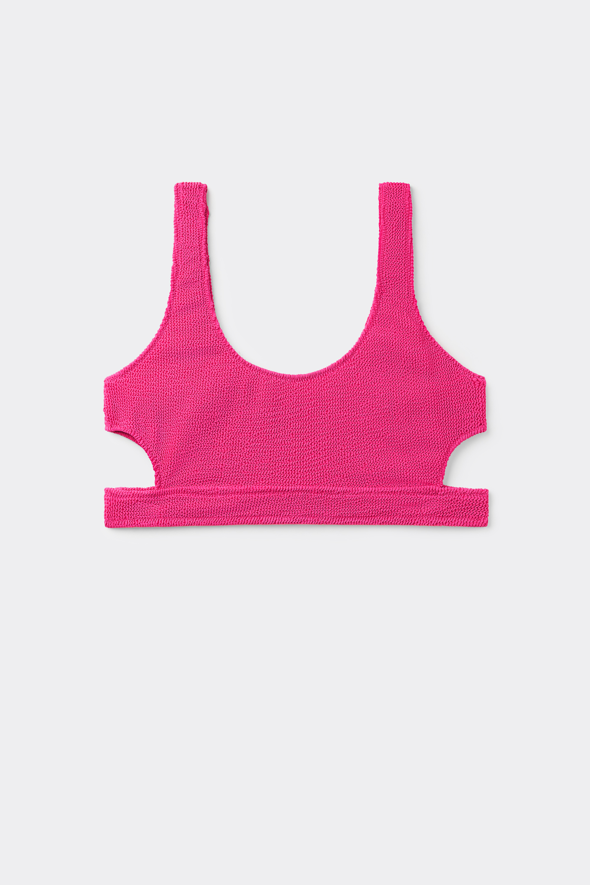 Haut de Maillot de Bain Brassière Rembourrage Amovible Loop Wavy