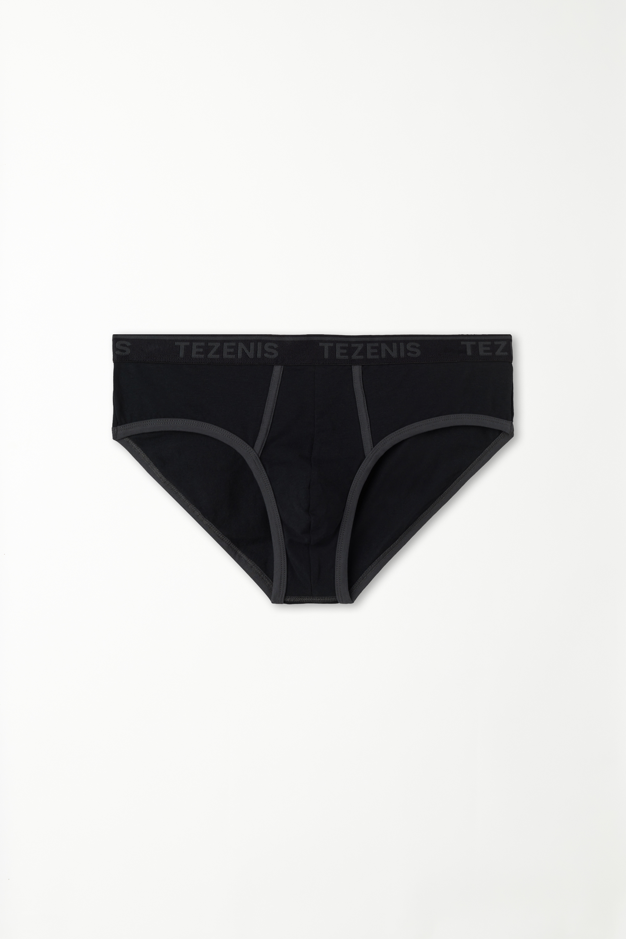 Cotton Logo Briefs with Contrasting Edging