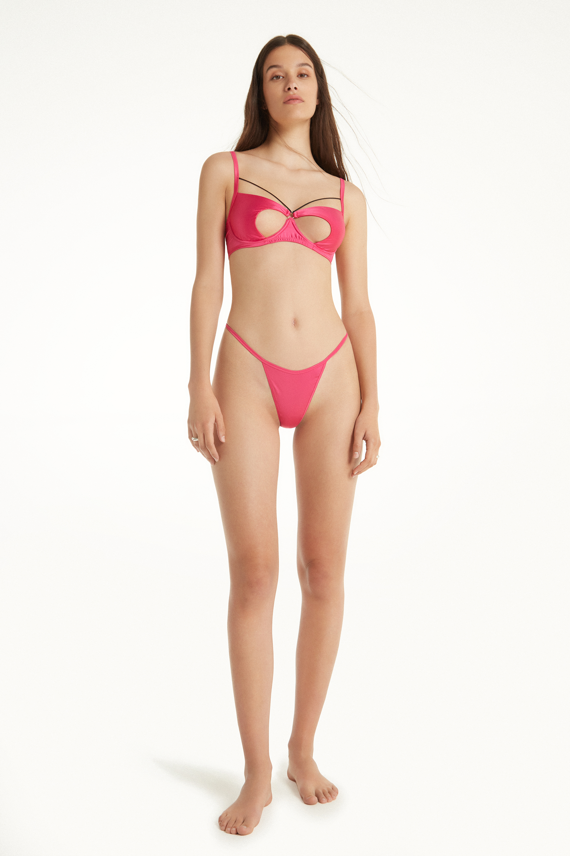 String Haut à Côtés façon Tanga Lipstick Satin