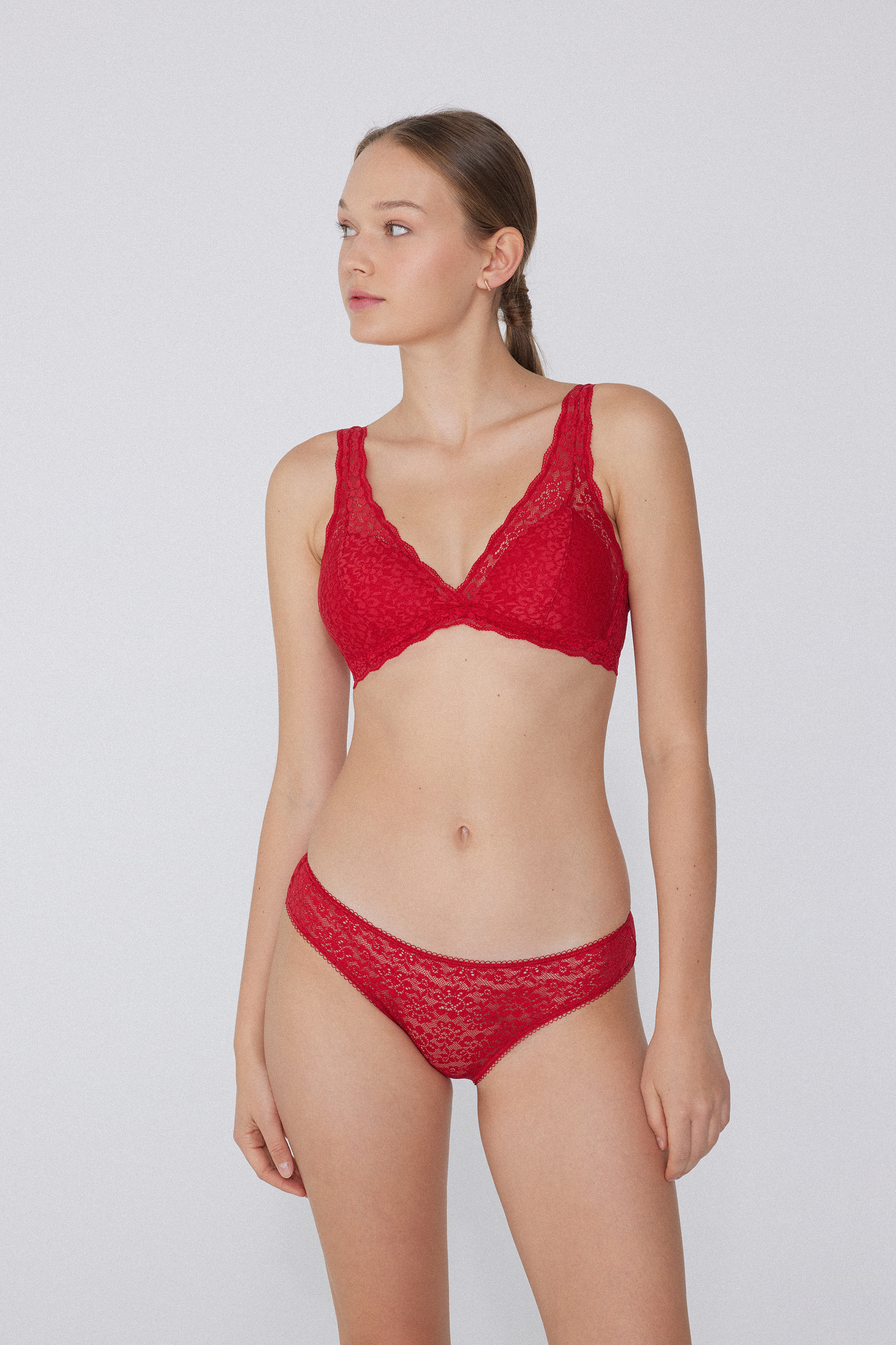 Havana Recycled Lace Triangle Bra
