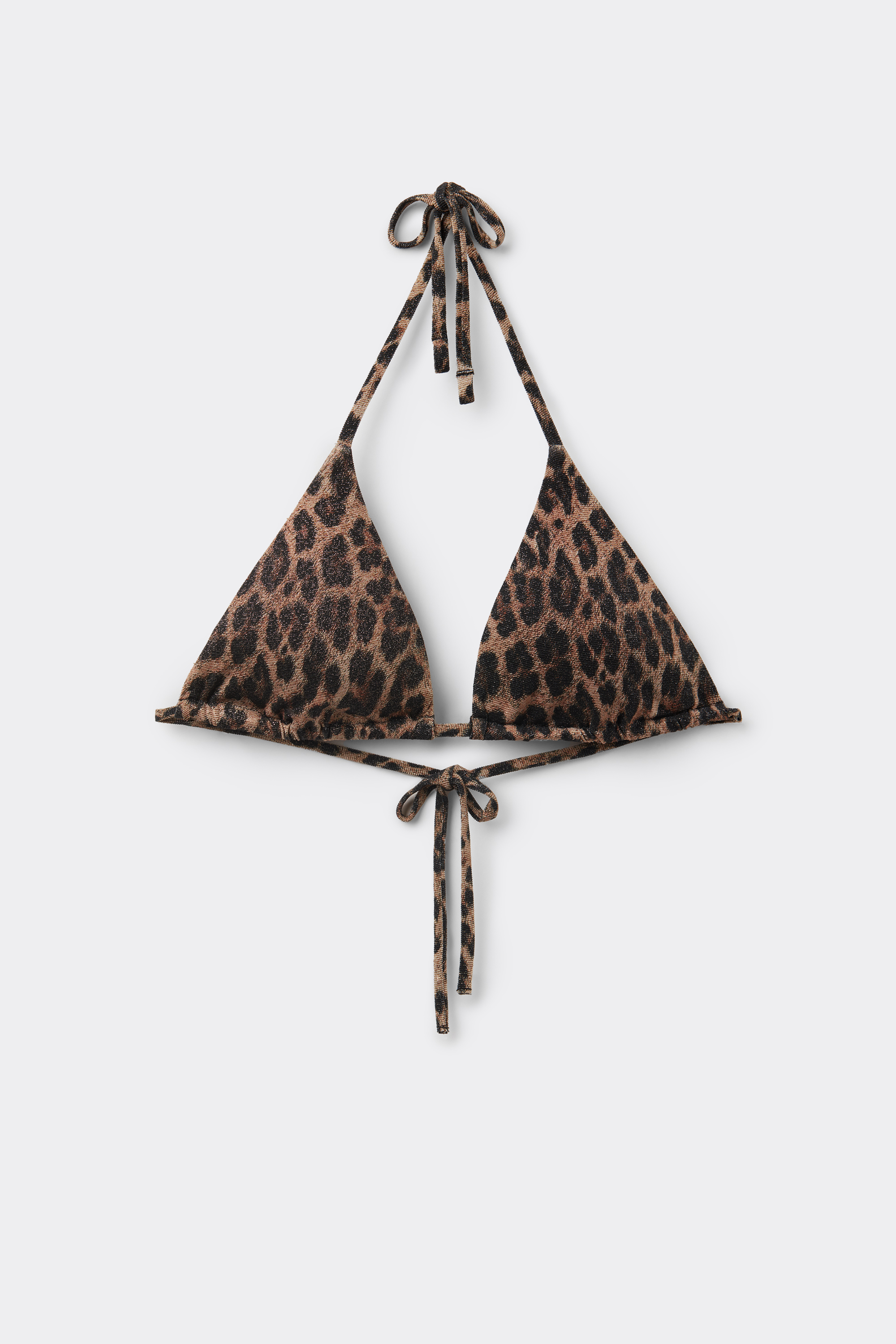 Bikini Triangolo Leggermente Imbottito Estraibile Bright Leopard