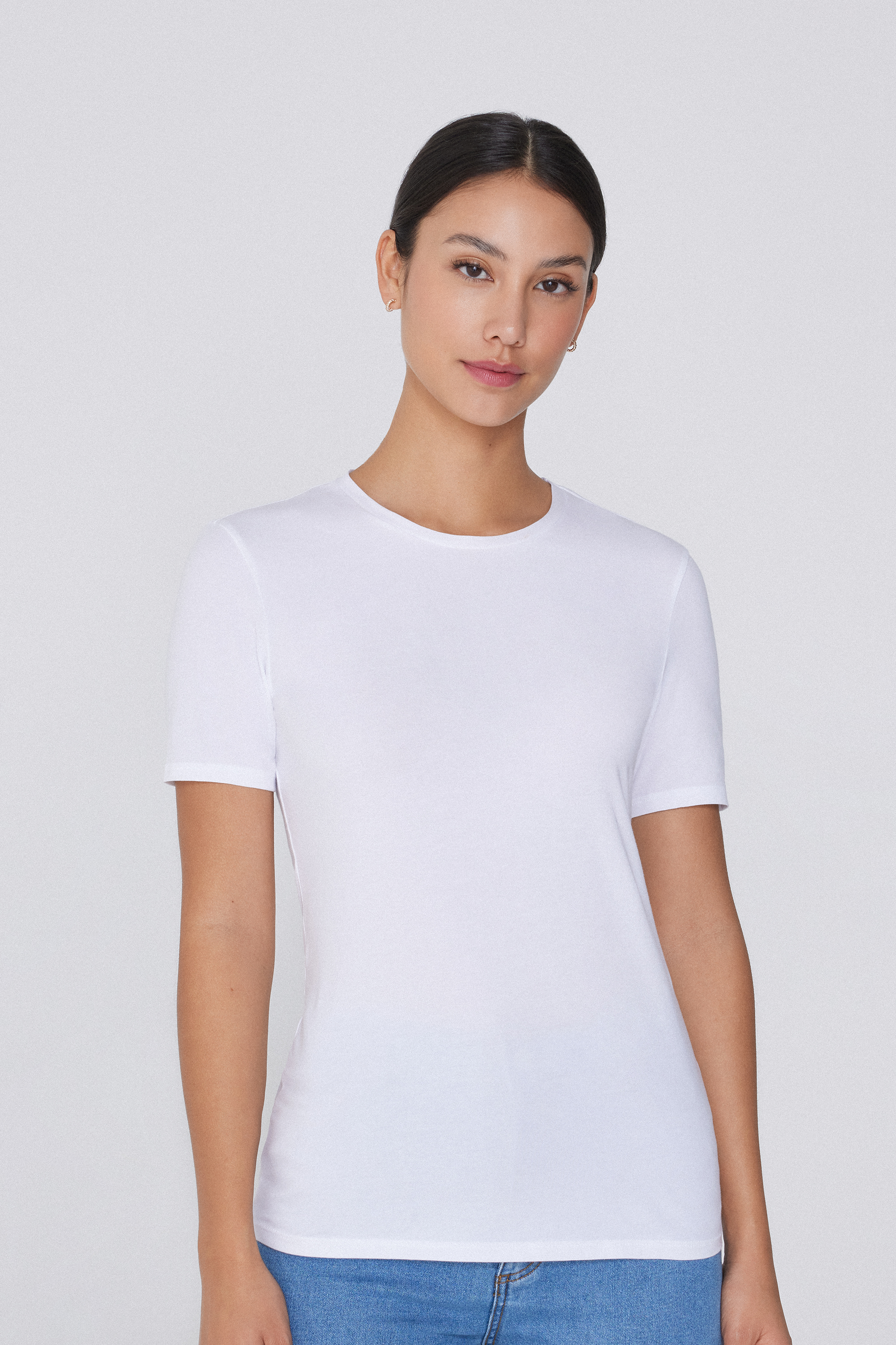 Maglia a Maniche Corte Donna Adidas Agr Shirt Bianco Taglia:S