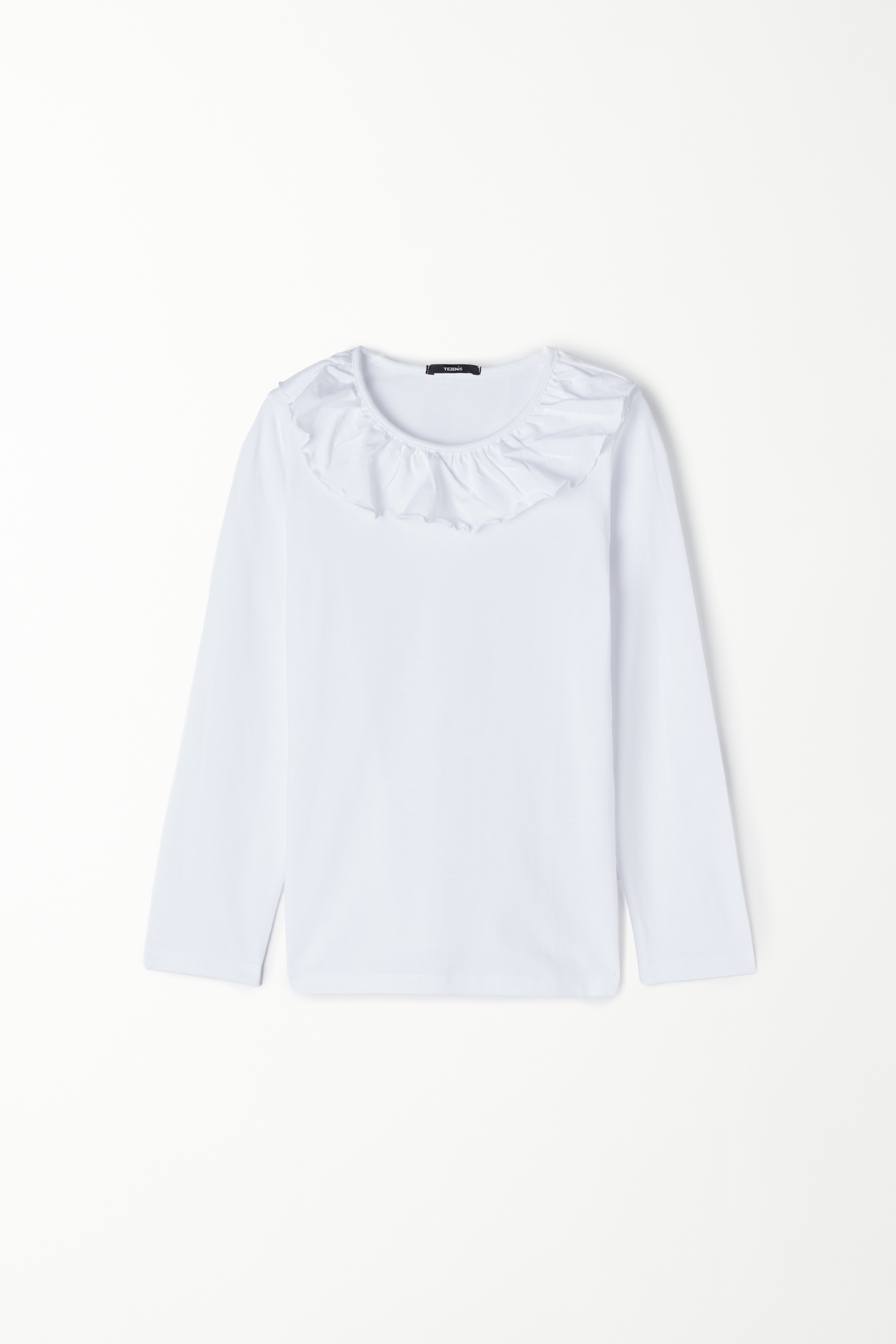 Girls’ Long Sleeve Top with Ruffle
