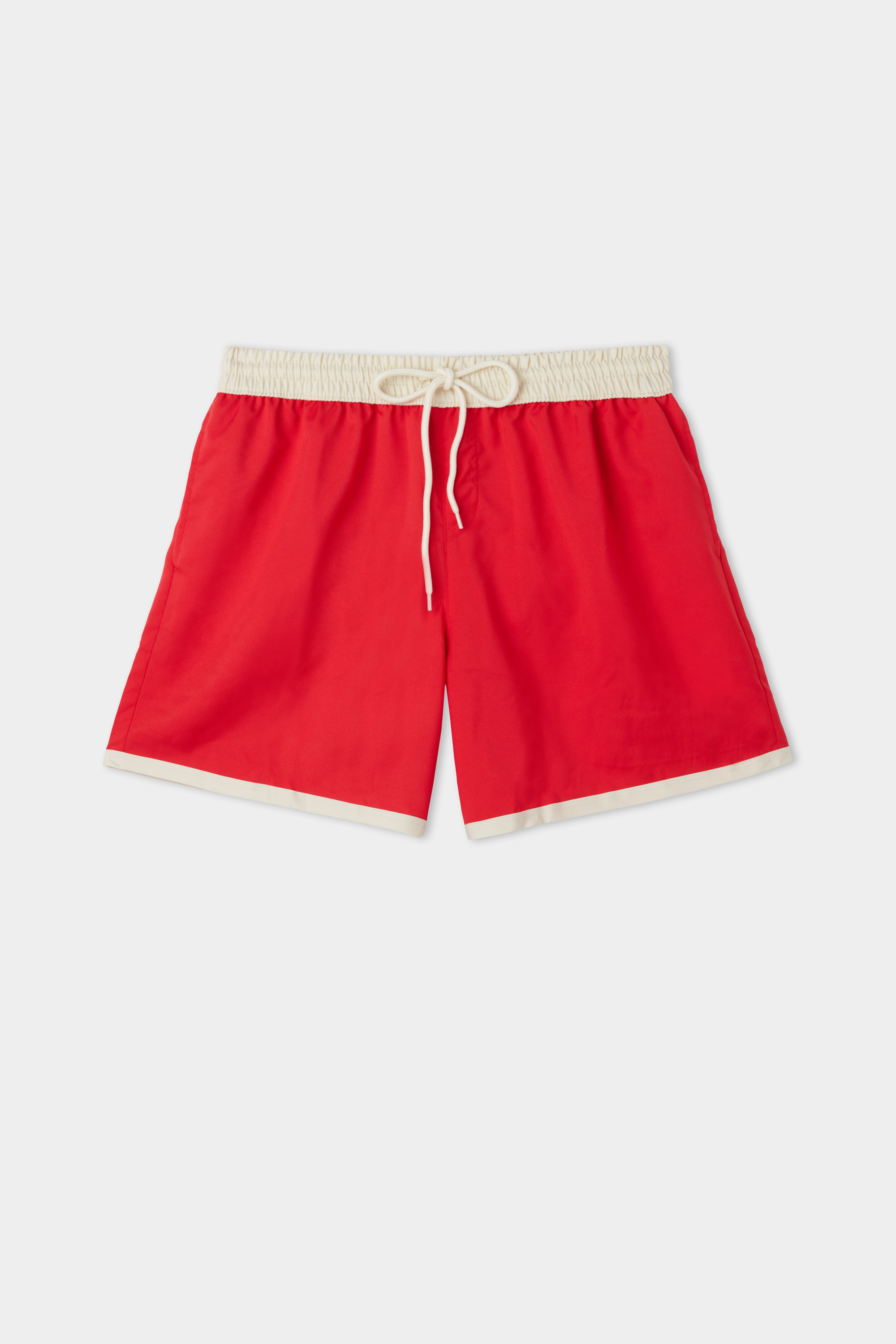 Badeshorts Basic mit Kontrasten recycelt
