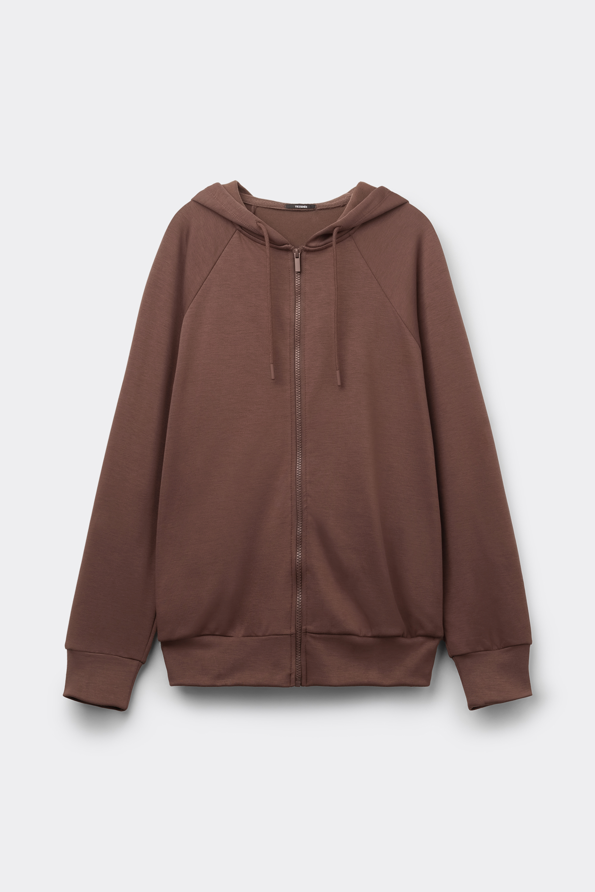 Felpa con Zip e Cappuccio Soft Touch
