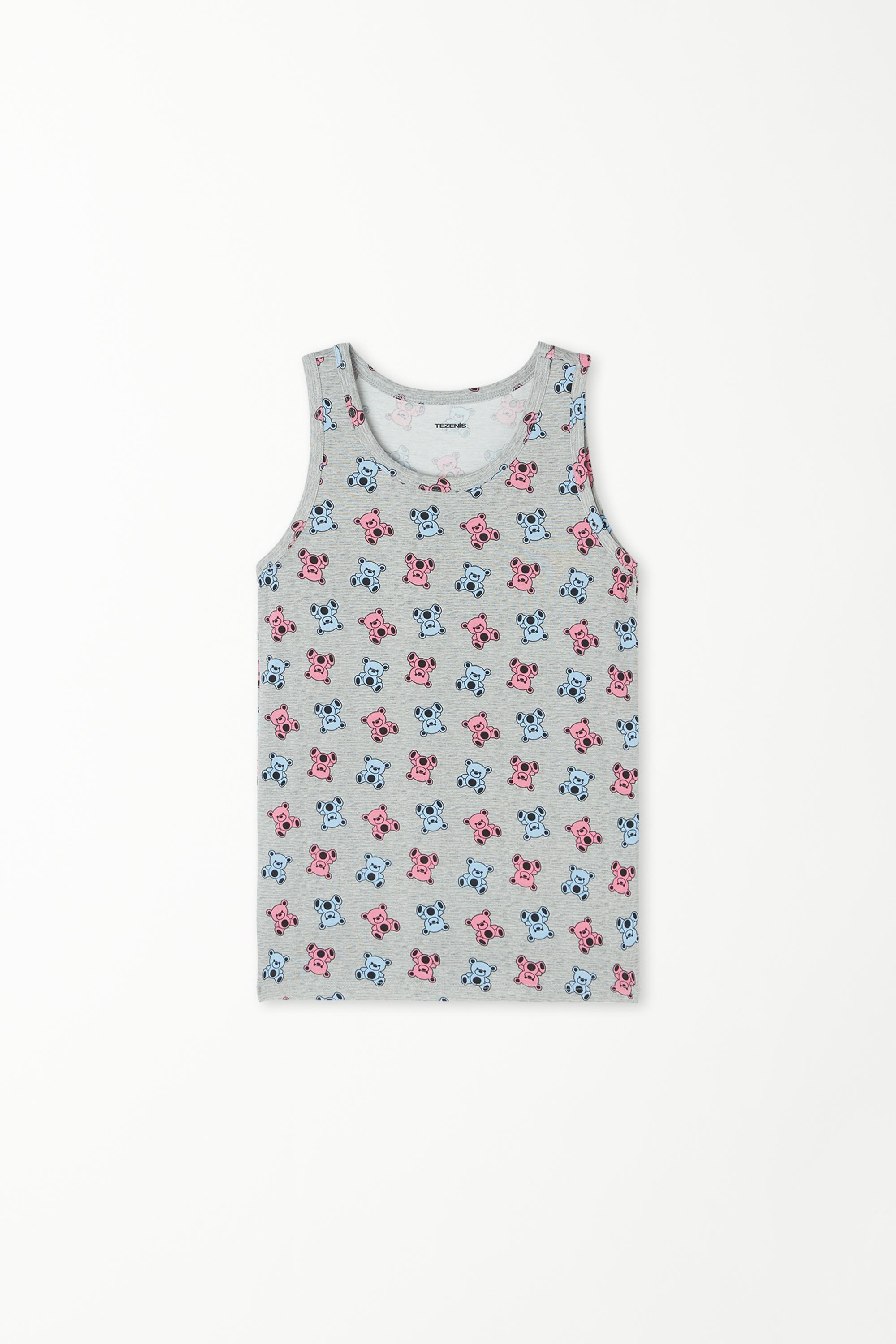Camiseta de Tirantes Anchos de Algodón Estampado Niños Unisex