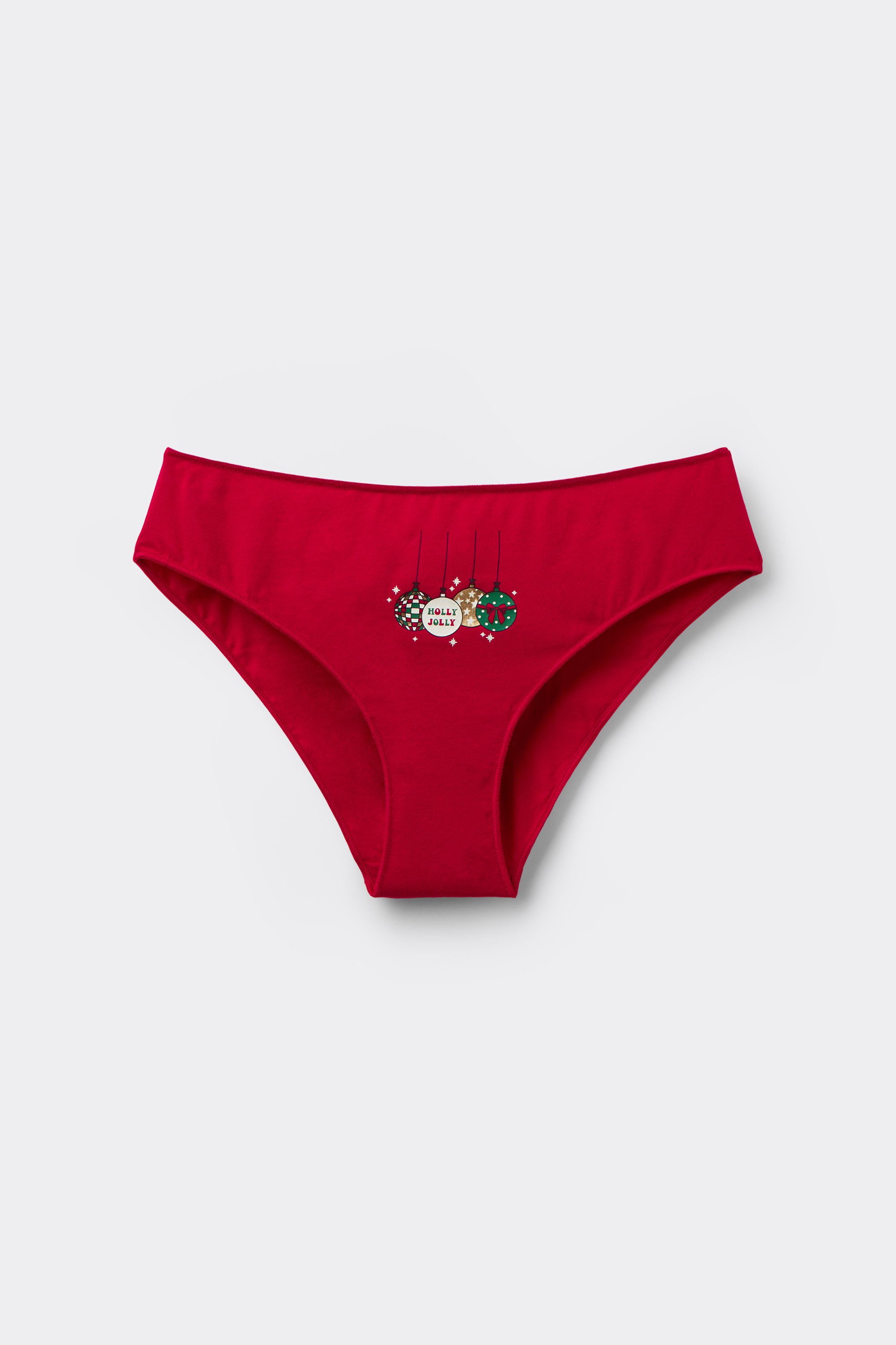 Cotton briefs with Christmas Print
