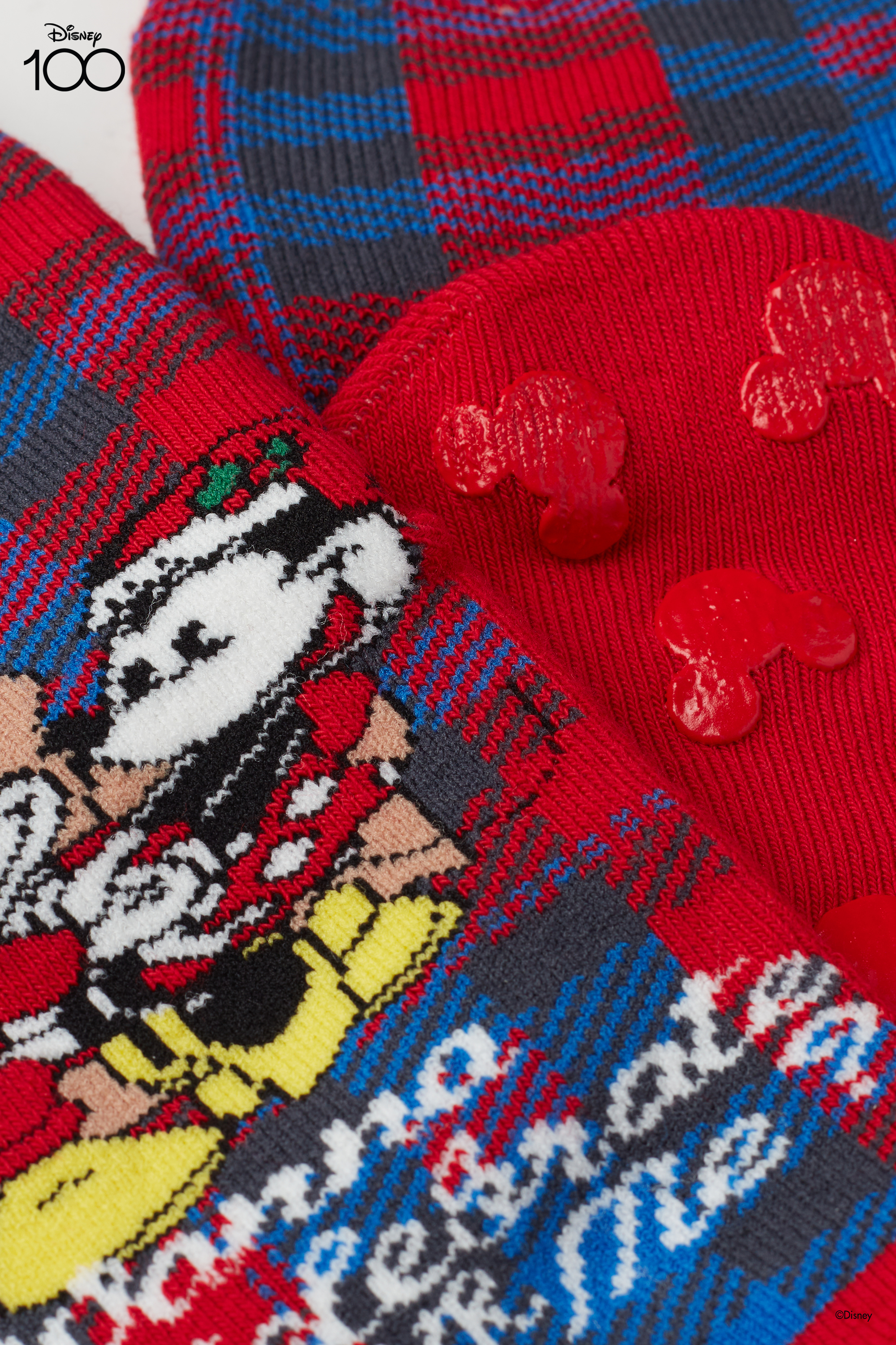 Detské Unisex Protišmykové Ponožky s Potlačou Disney 100