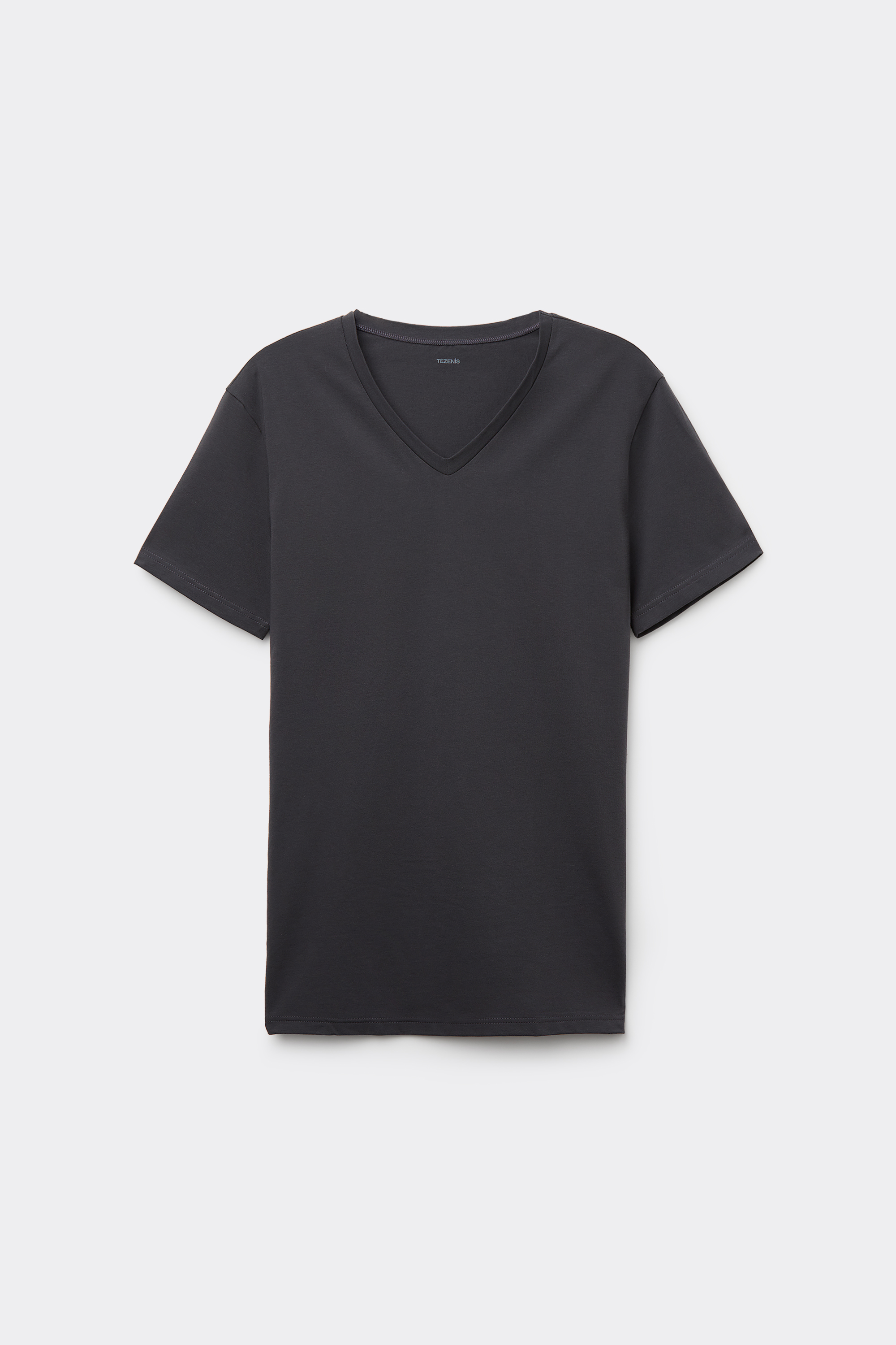 V-Neck Stretch-Cotton T-Shirt