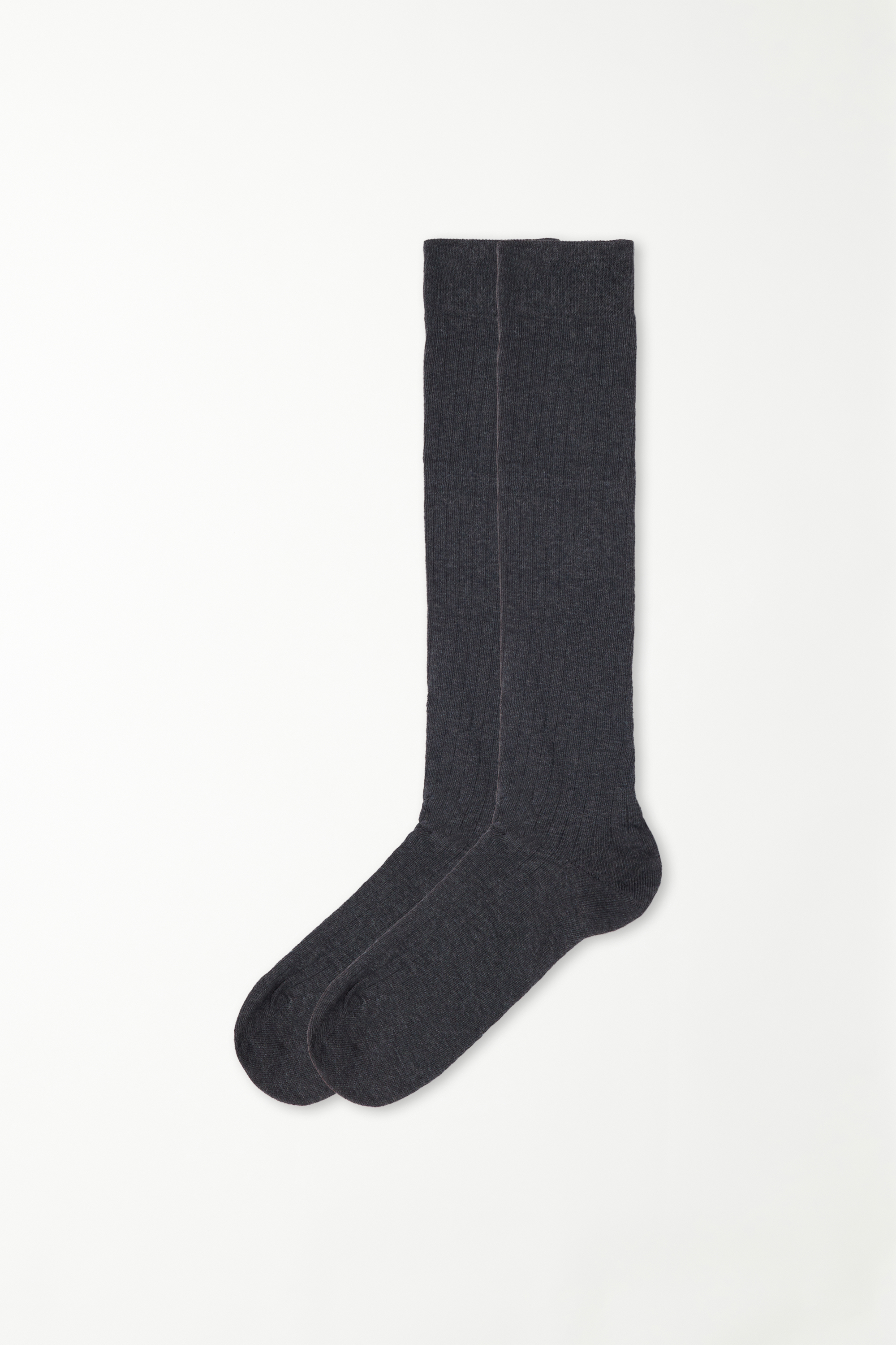 Vysoké Pánske Ponožky z Rebrovanej Bavlny