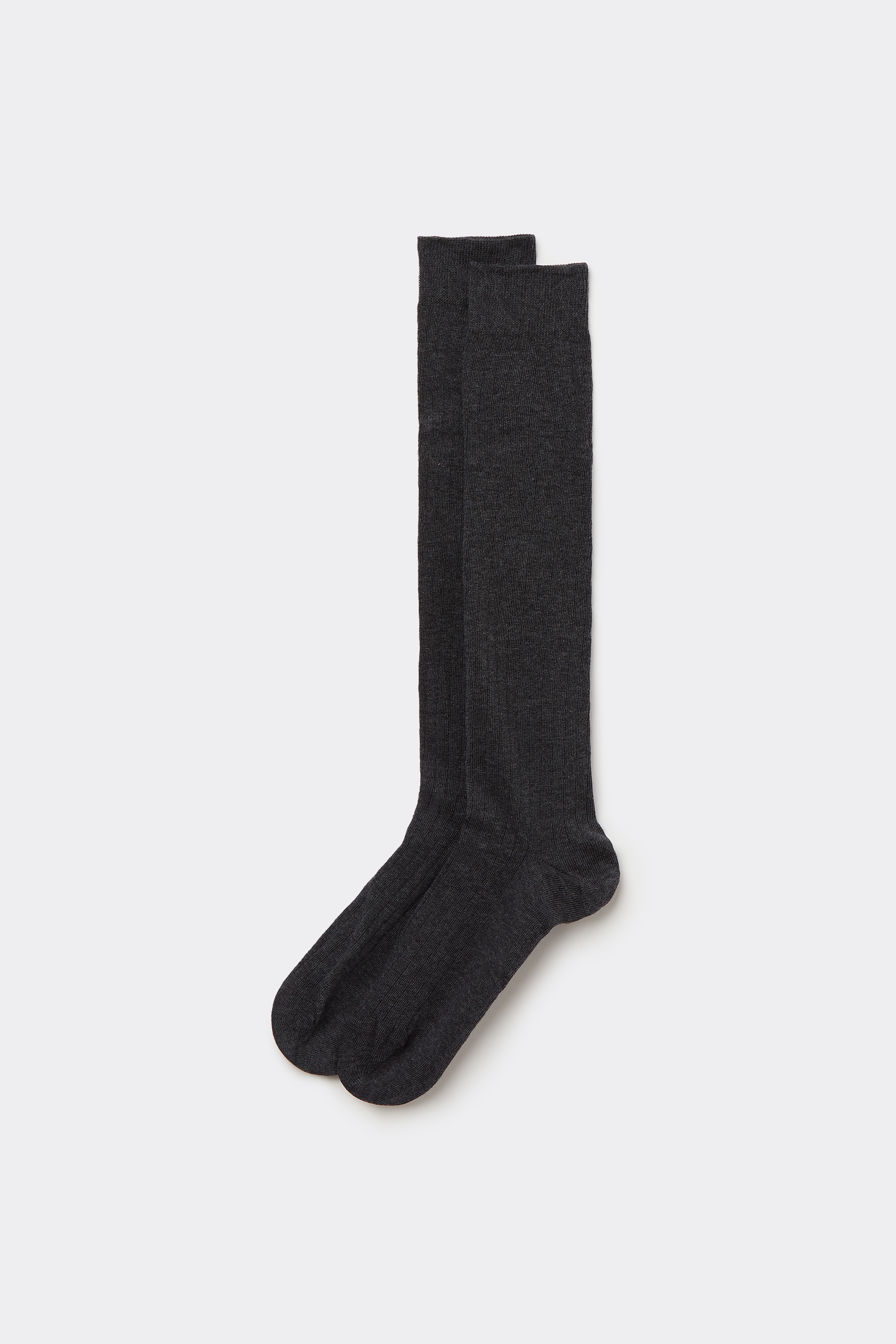 Chaussettes Hautes Homme en Coton Côtelé