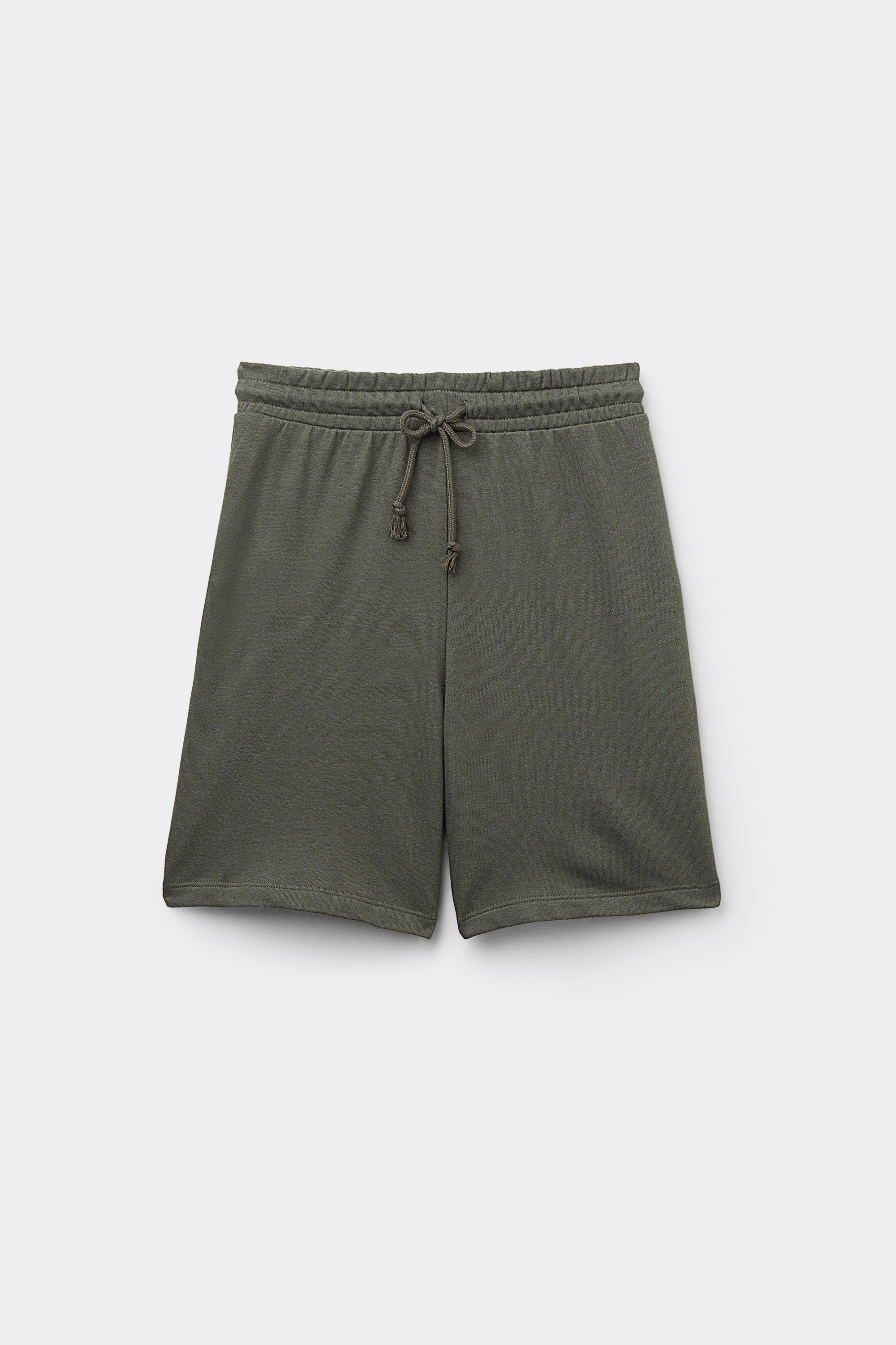 Bermudas em Felpa Algodão com Cordão