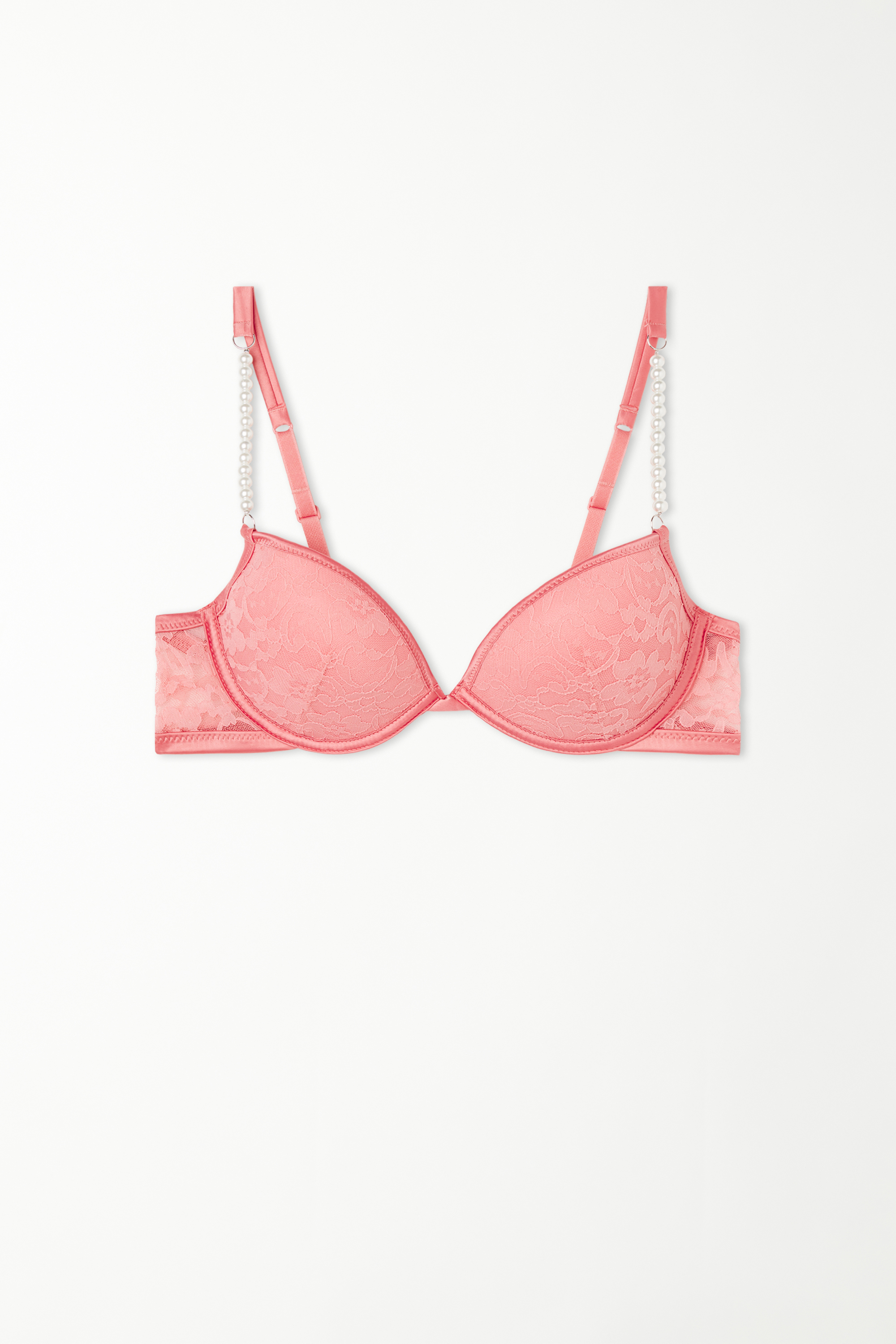 Biustonosz Push-up Moscow Pearl Pink Lace