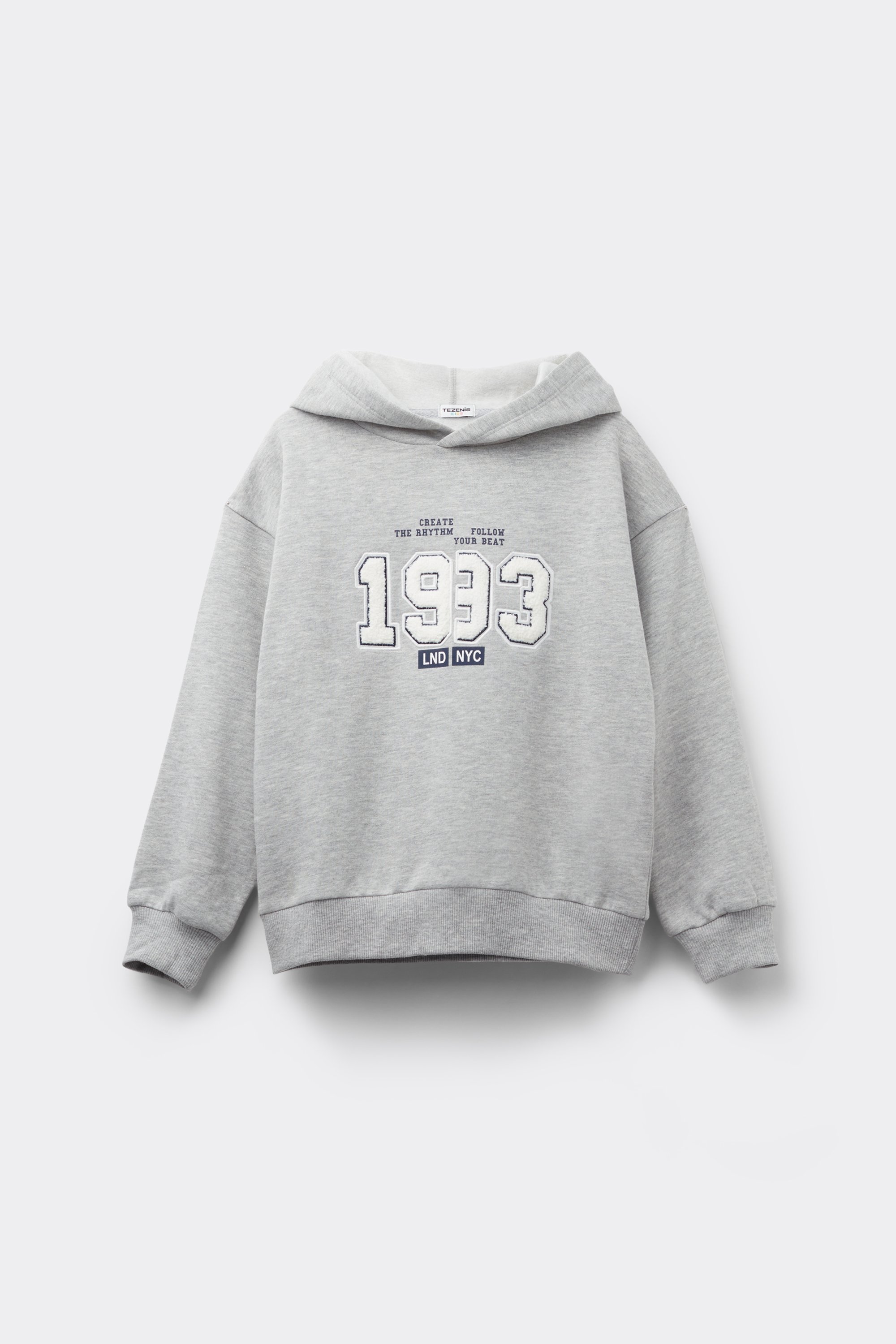Dickes Sweatshirt mit Kapuze und Print für Jungen
