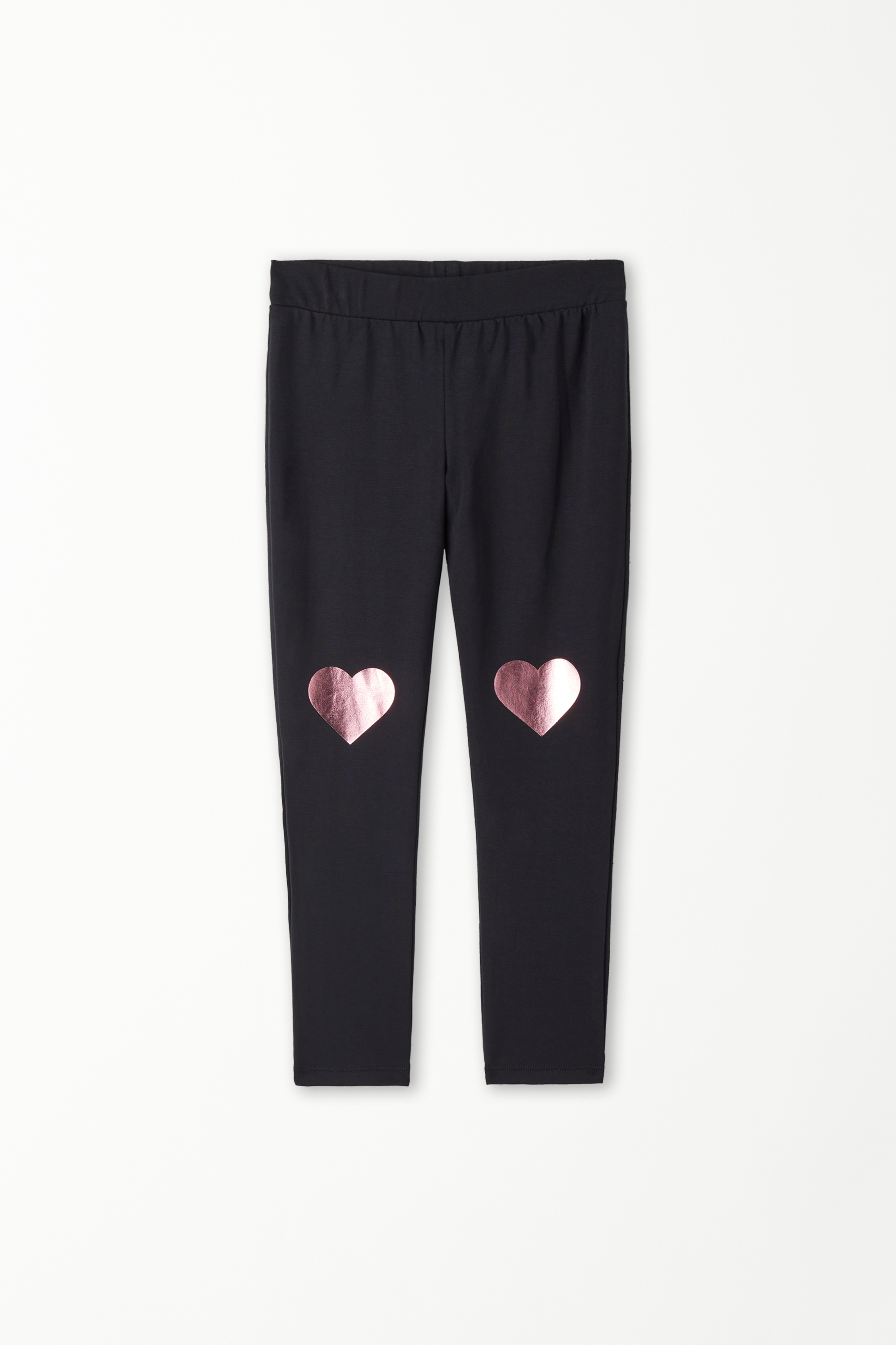 Girls’ Cotton Leggings with Foil Print