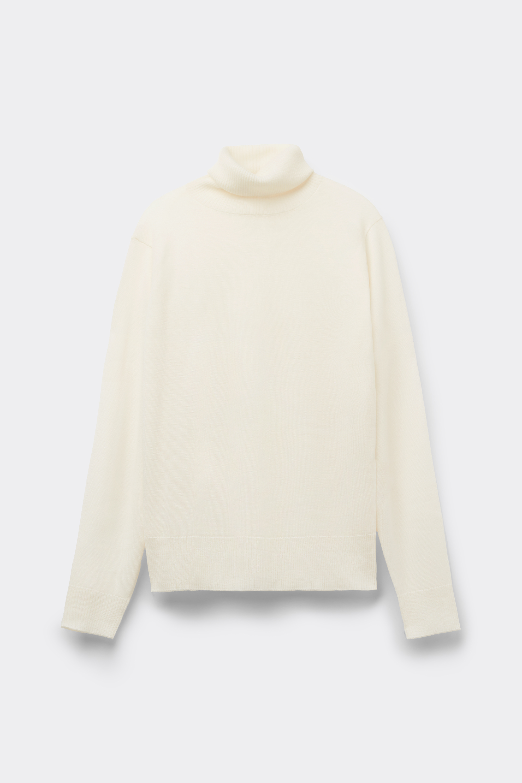 100% Merino Wool Thick Polo Neck Jumper