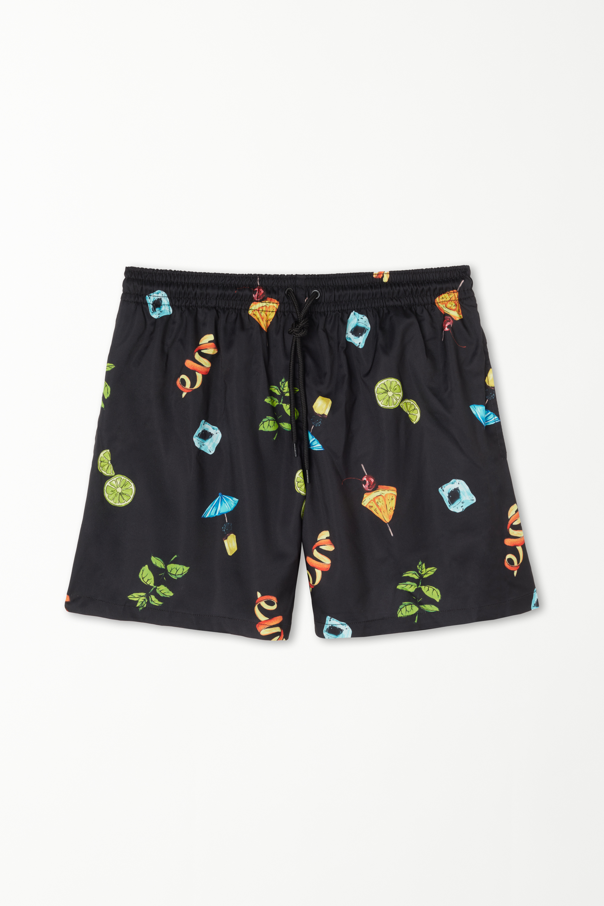 Basic Printed Swim Trunks