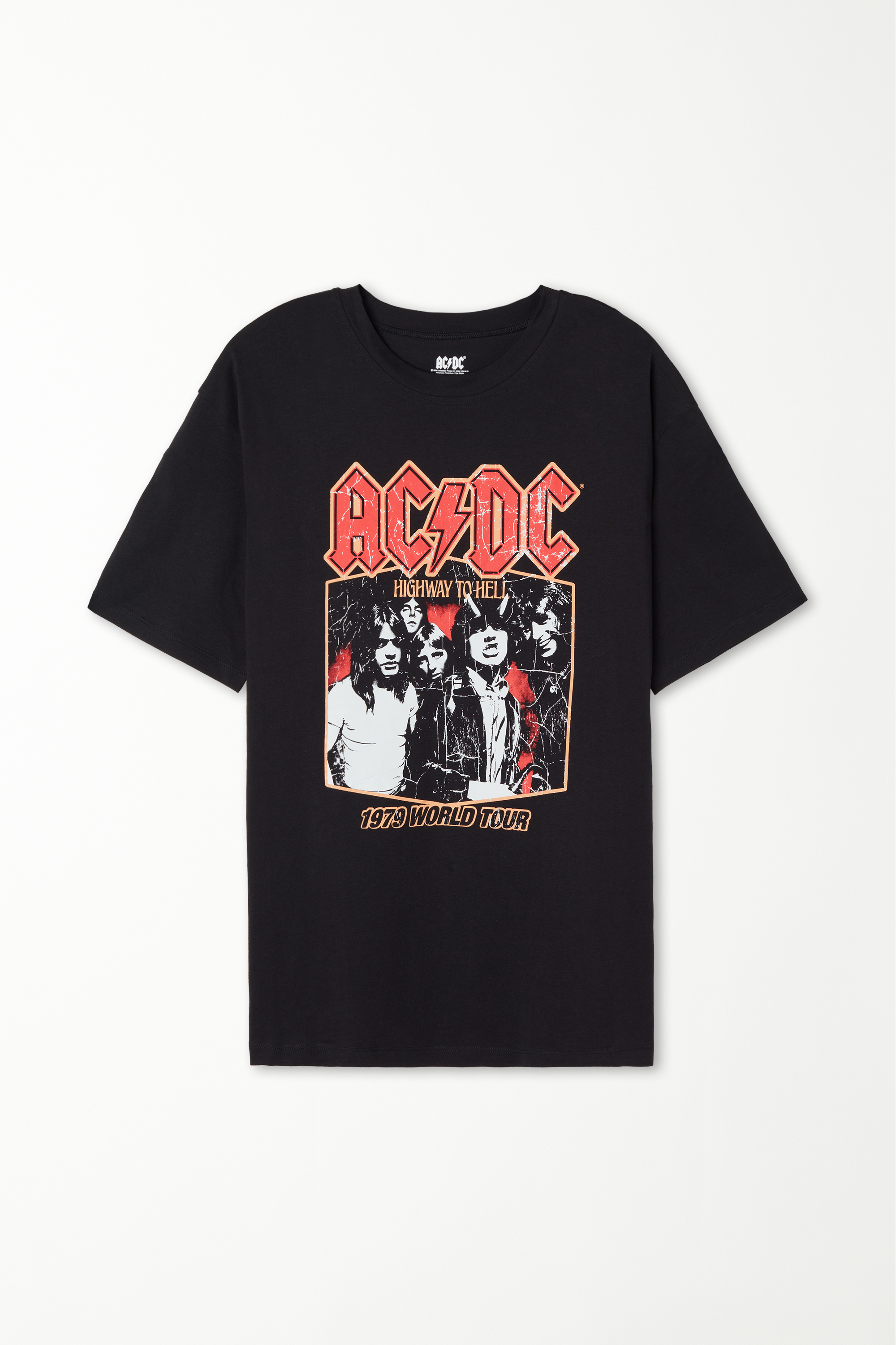 Unisex-T-Shirt mit AC/DC-Print