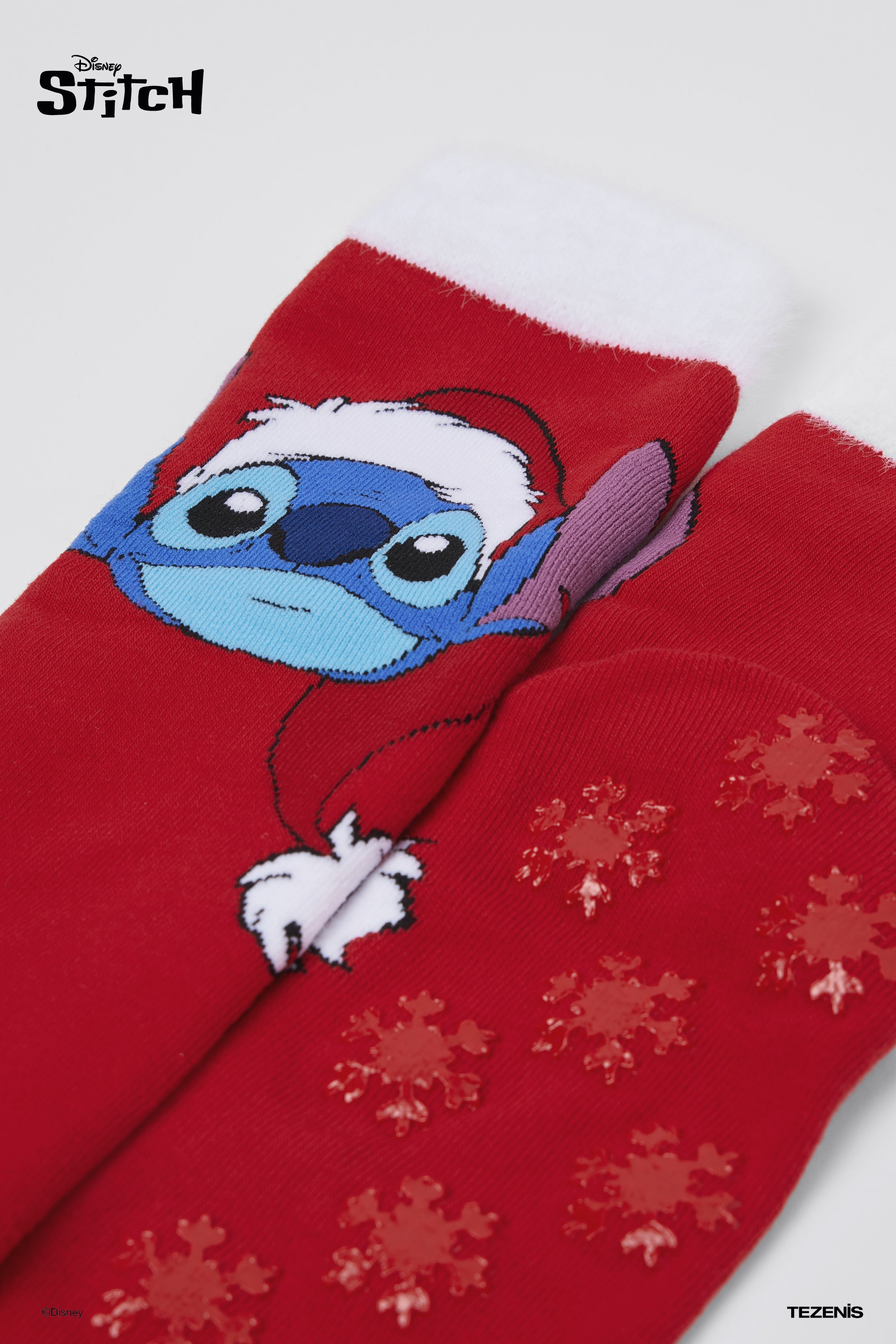 Kurze Antirutschsocken f&uuml;r Damen mit Stitch Disney-Print