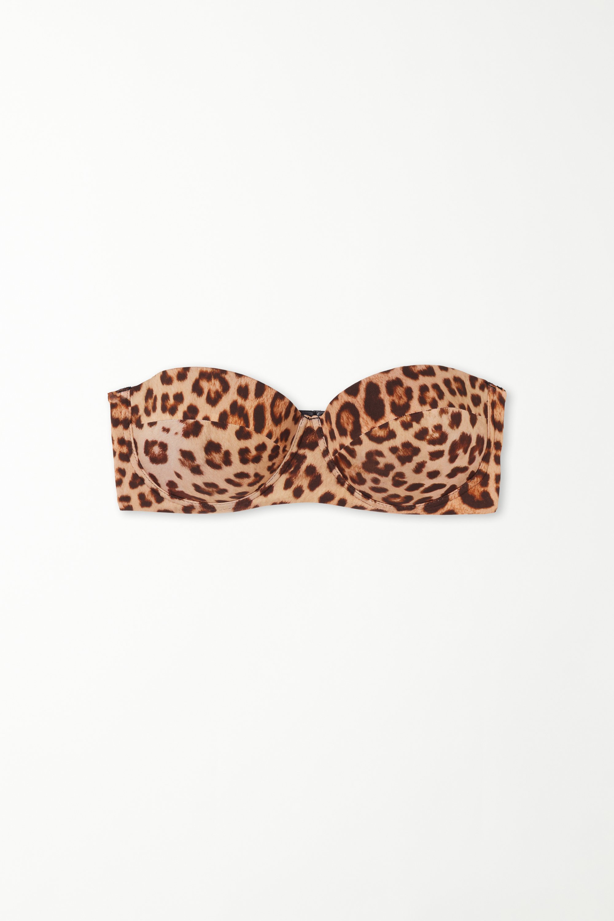 Wild Leopard Padded Bandeau Bikini Top