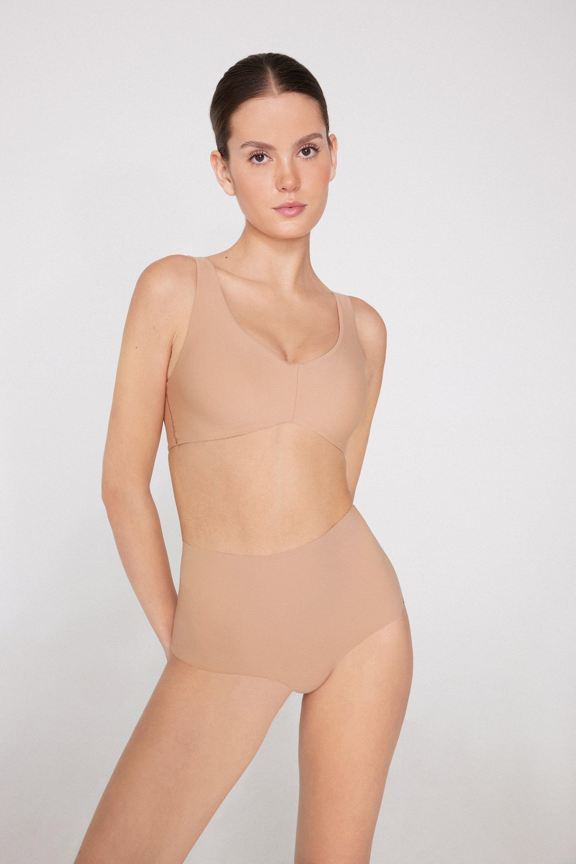 Shaping Bralette with Removable Cups