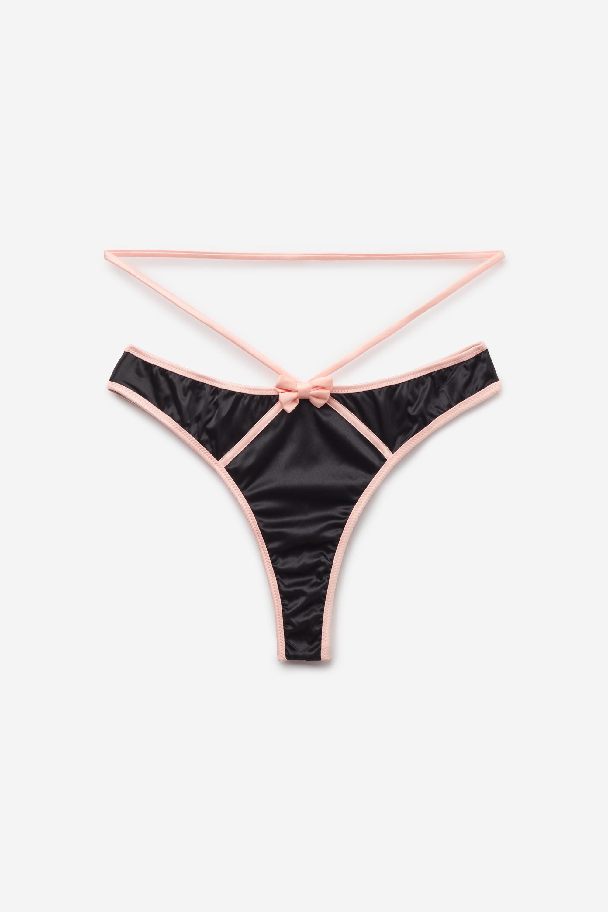 Fancy Ribbon High-Cut Brazilian Panties