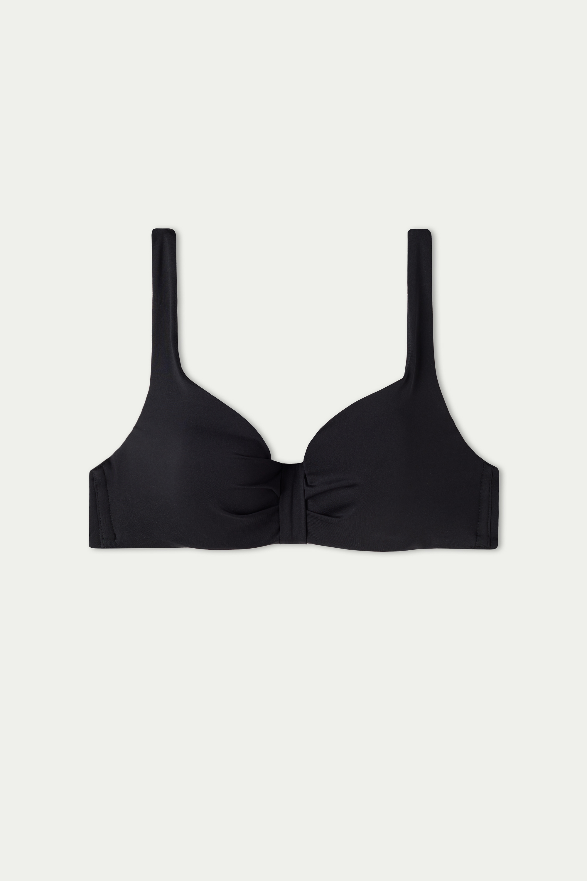 Recycled Microfibre Slightly Padded Balconette Bikini Top with Knot