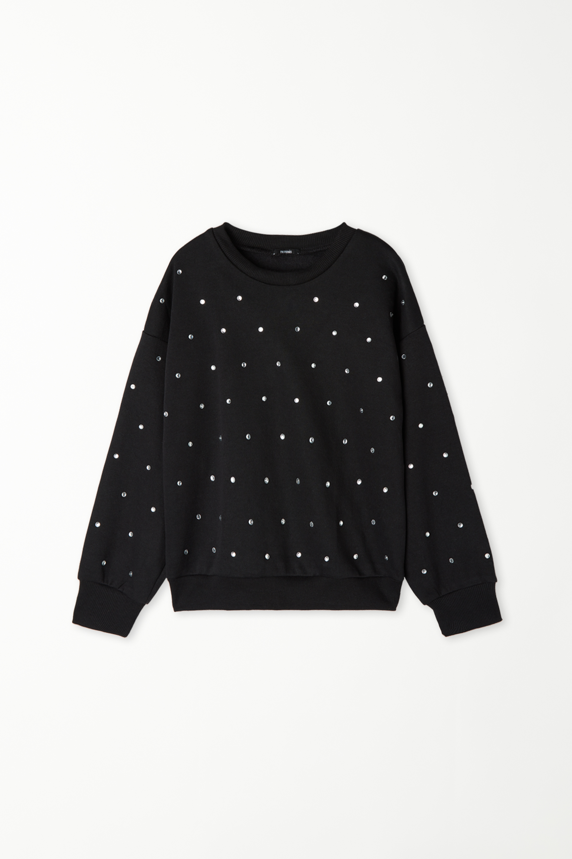 Girls’ Long Sleeve Sweatshirt with Rhinestones
