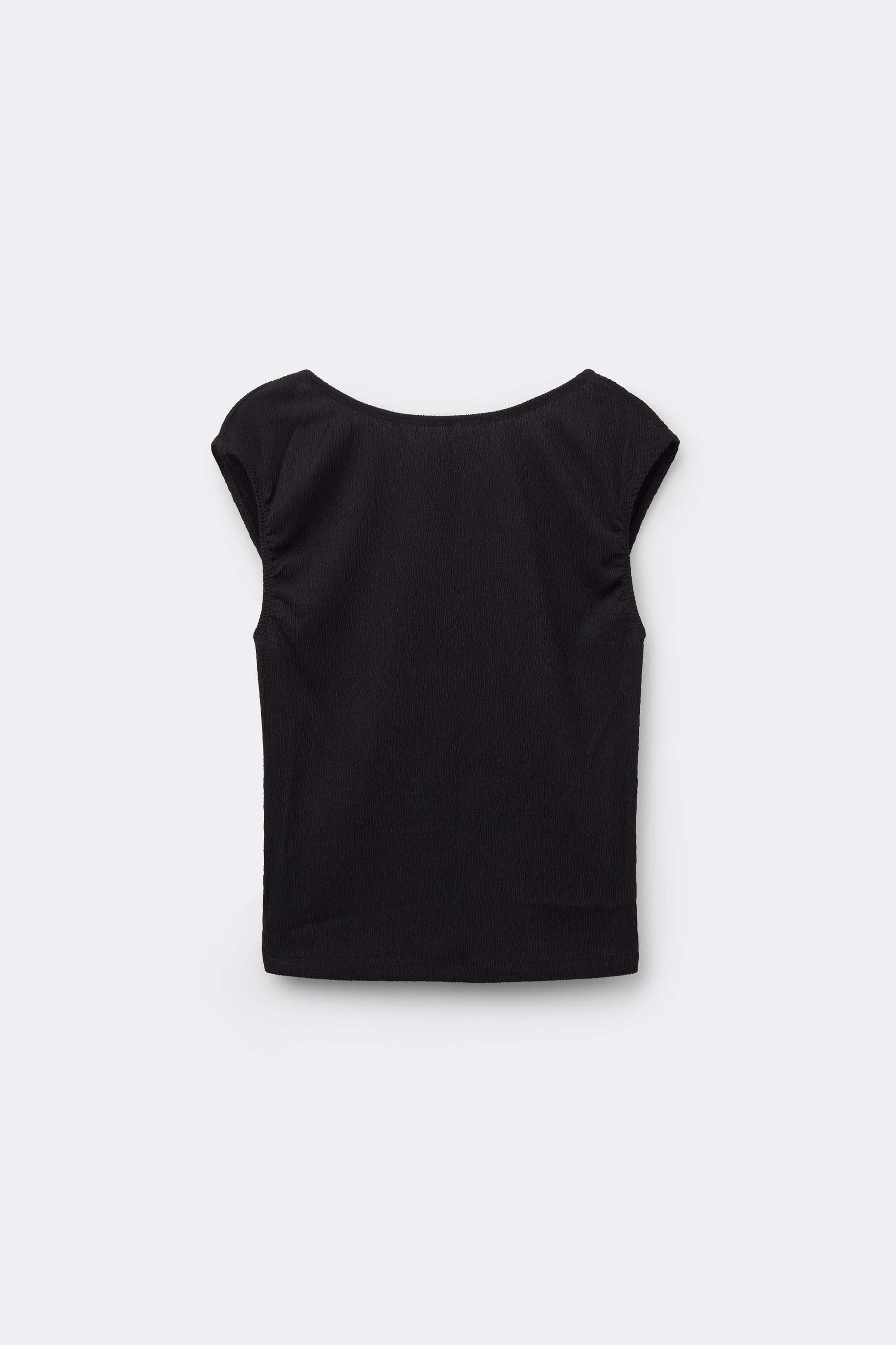 Crop Top Effet Crêpe
