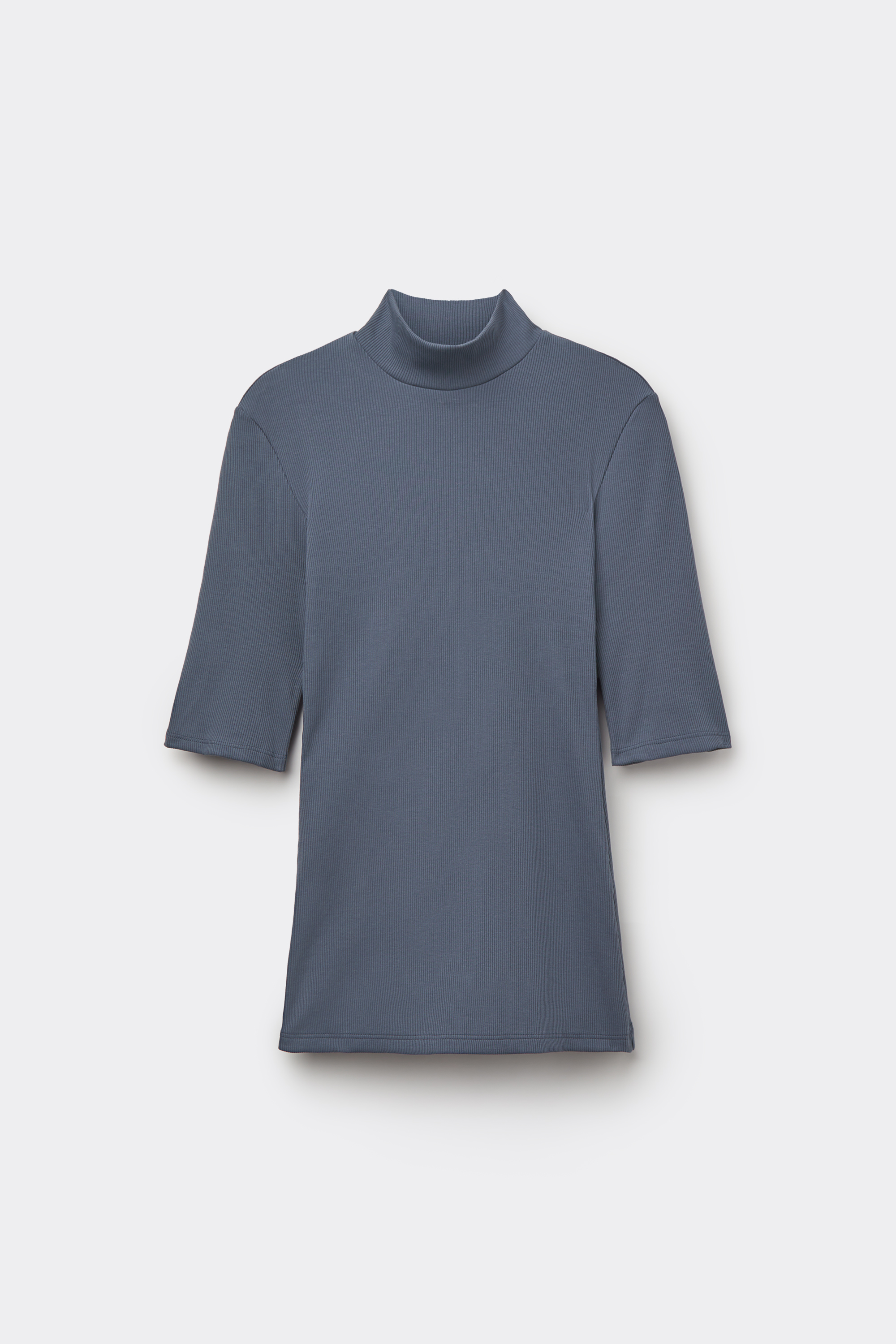 Maglia Maniche 3/4 Lupetto Cotone a Costine