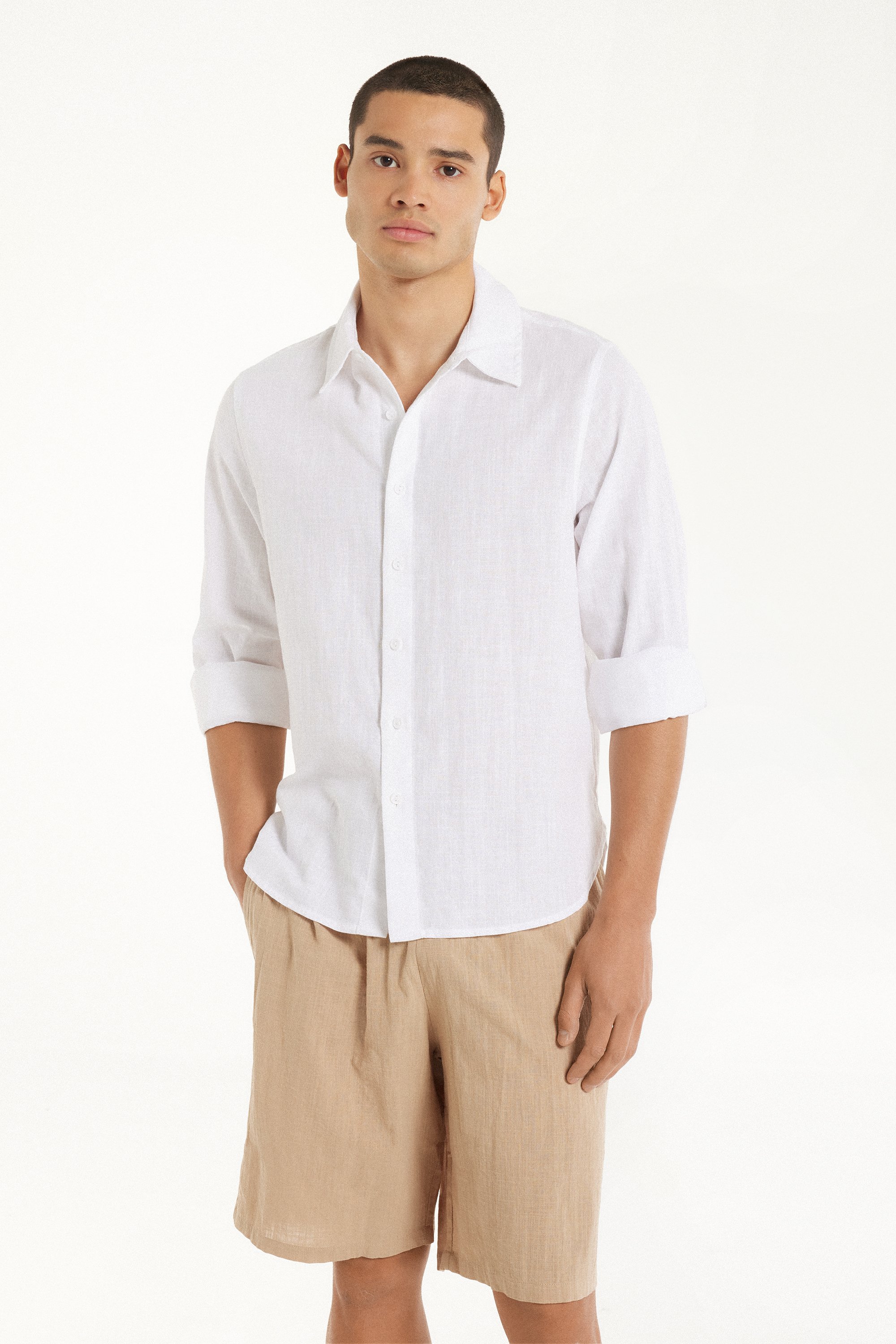 Long Sleeve Shirt in 100% Super Light Cotton