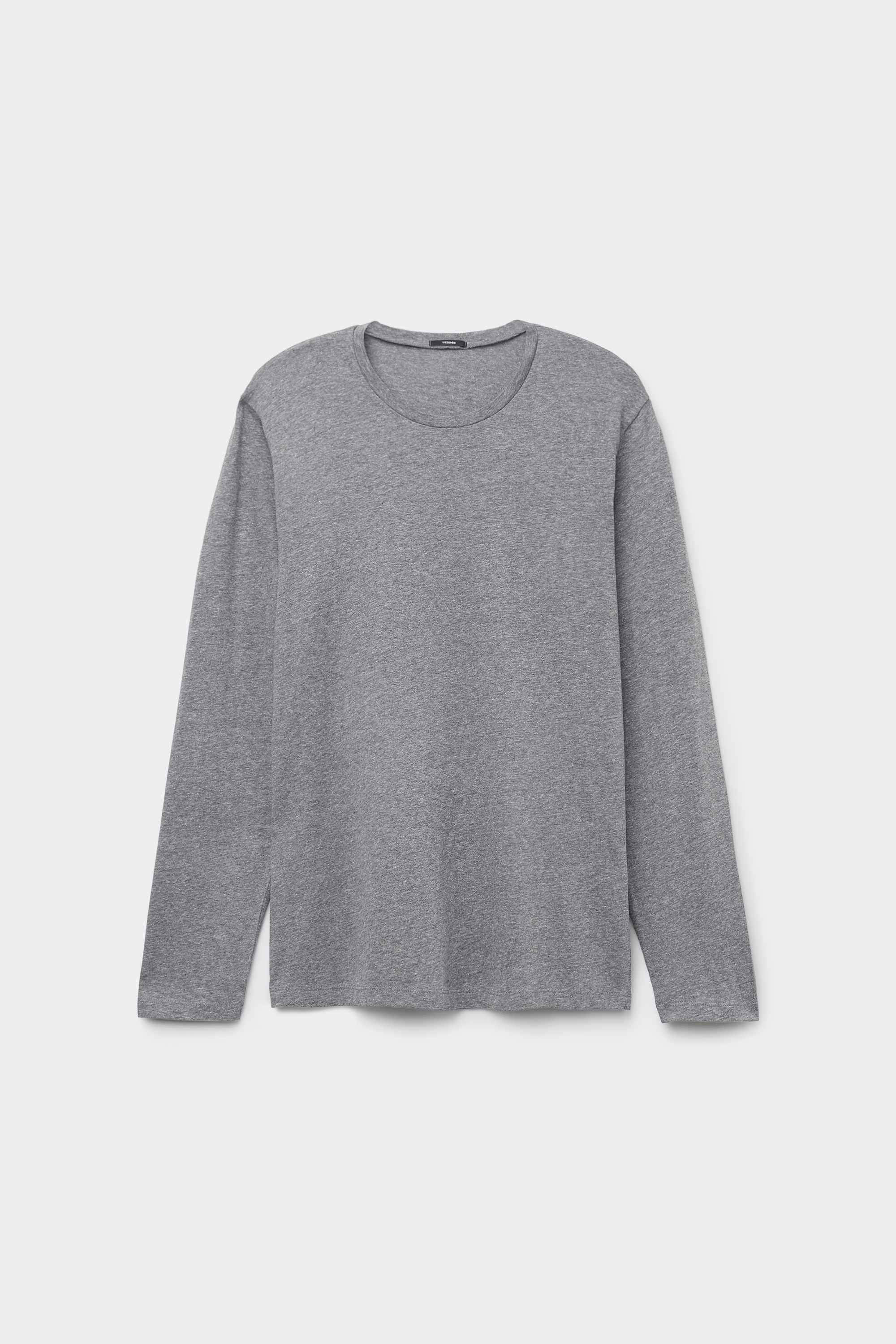 Langarmshirt aus Baumwolle mit Rundhalsausschnitt