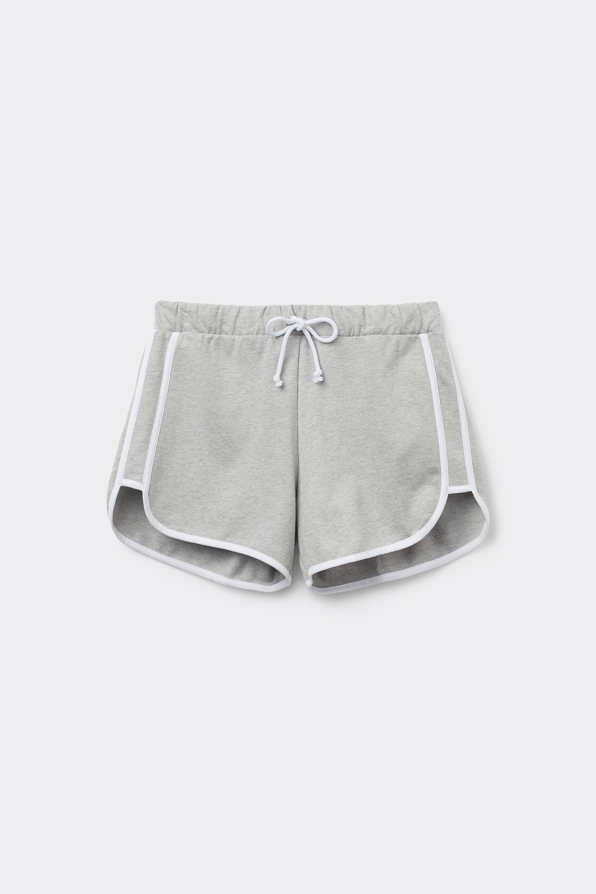 Fleece Shorts with Piping