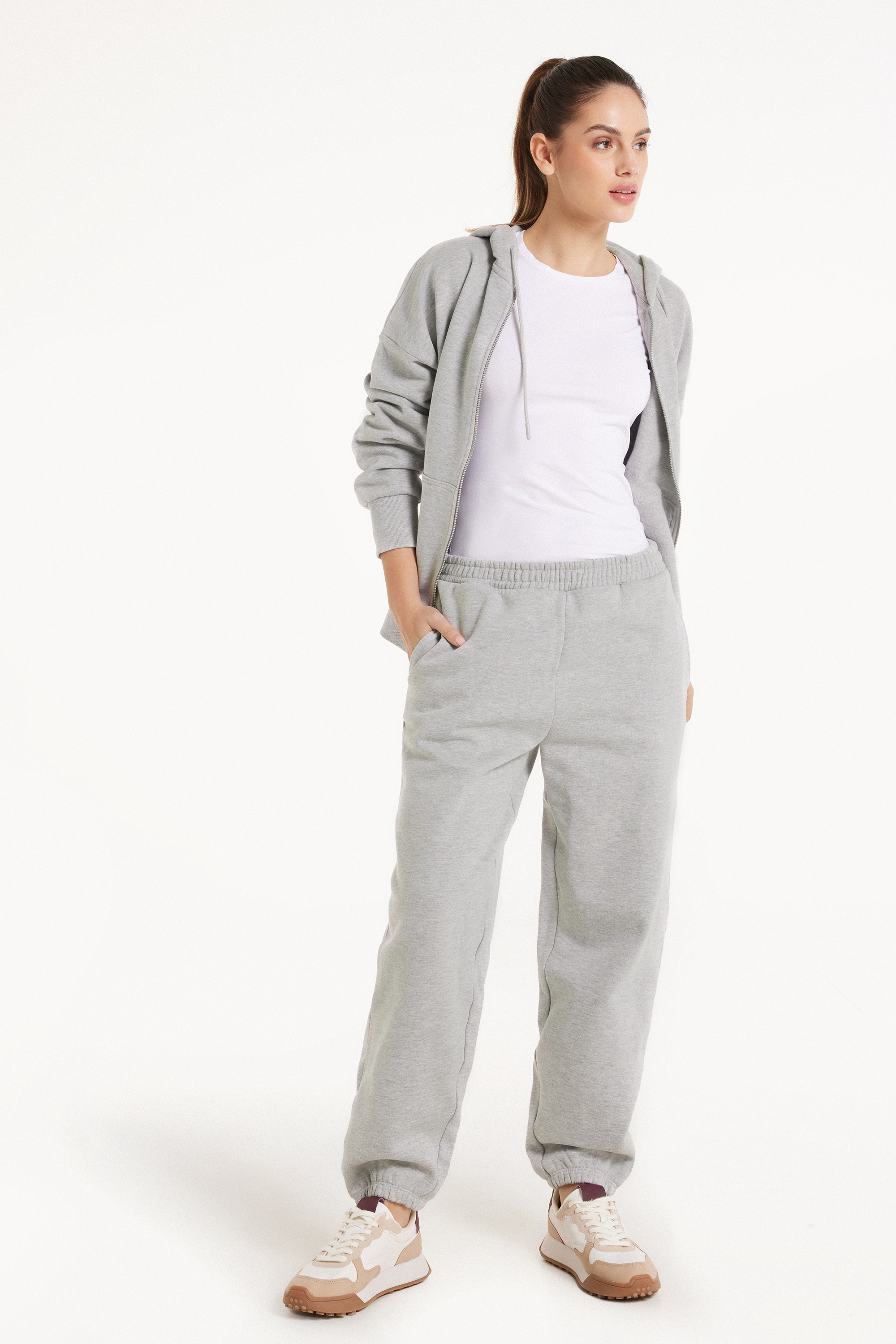 Thick Fleece Joggers with Pockets