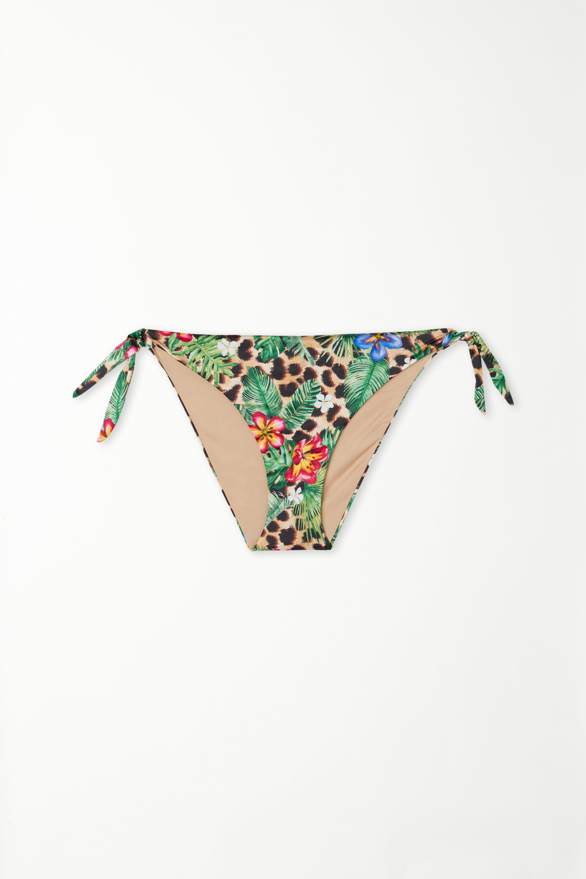 Wild Blossom Bikini Bottoms with Ties