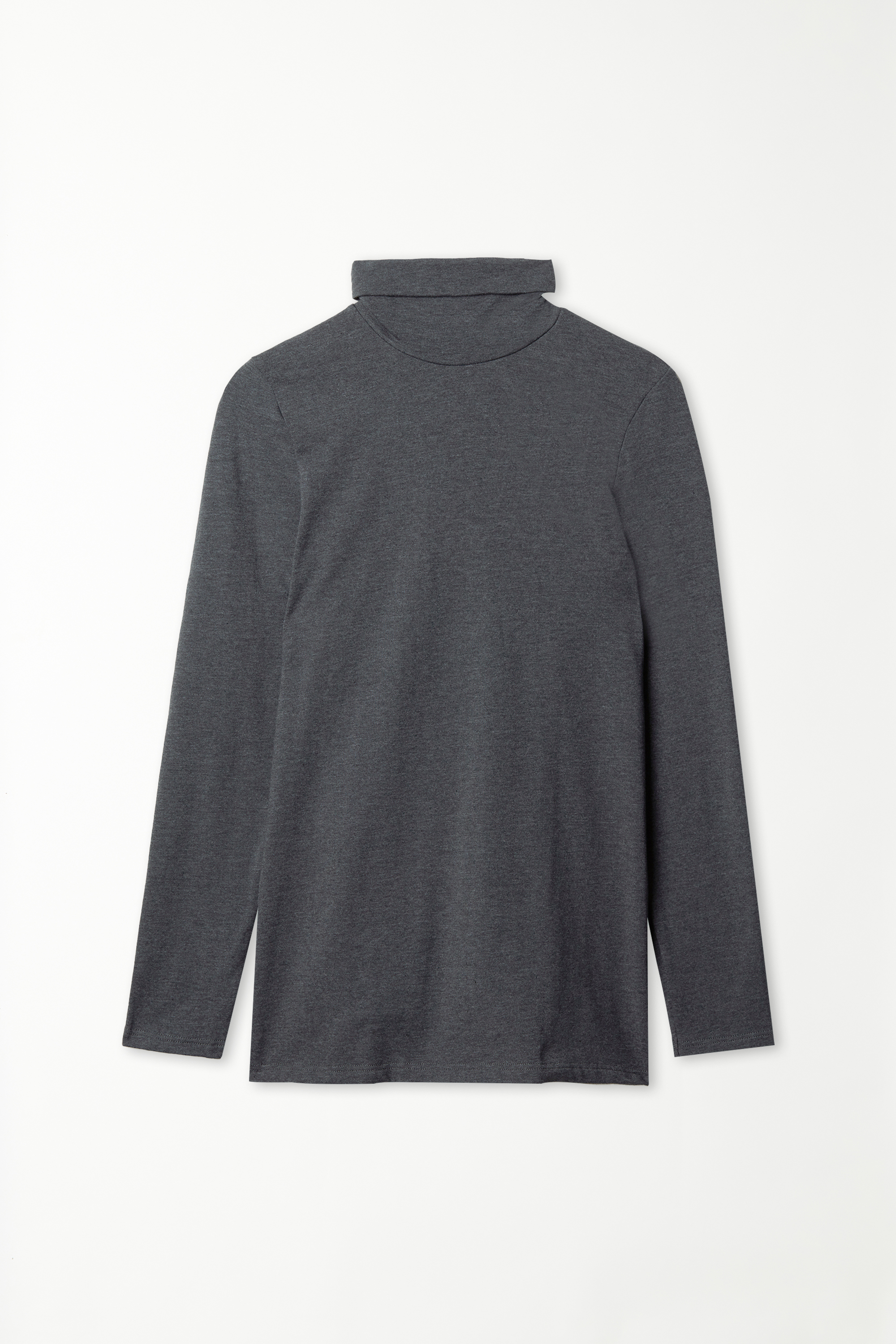 Maglia Collo Alto in Cotone Termico con Manica Lunga