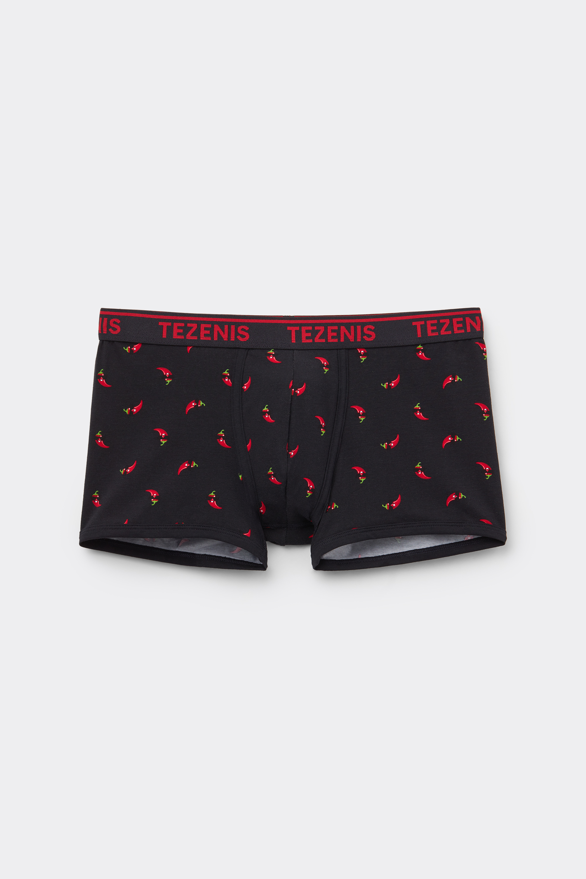 Printed Cotton Logo Boxers with Contrasting Trim