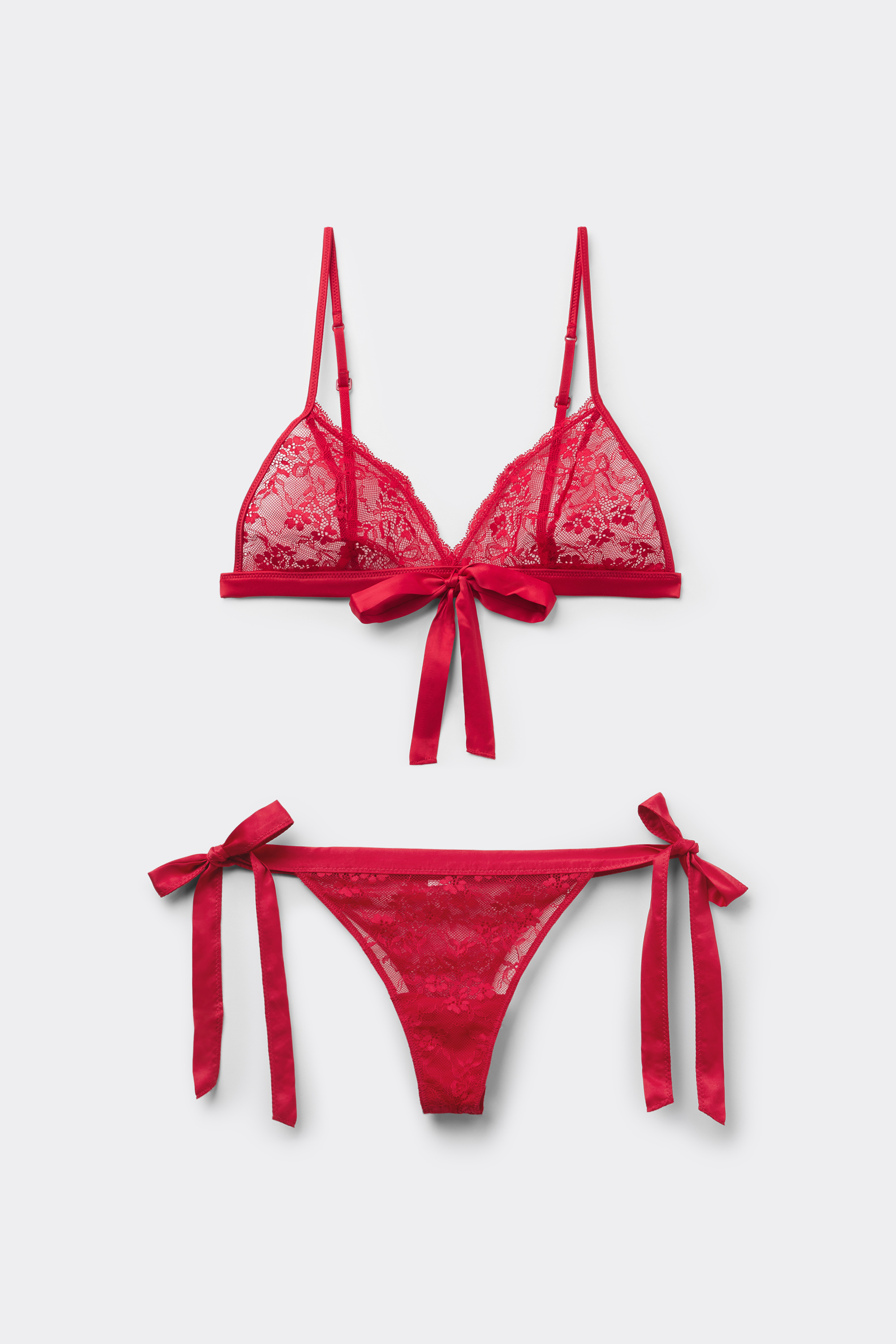 Triangle Bra and Brazilian Briefs Set