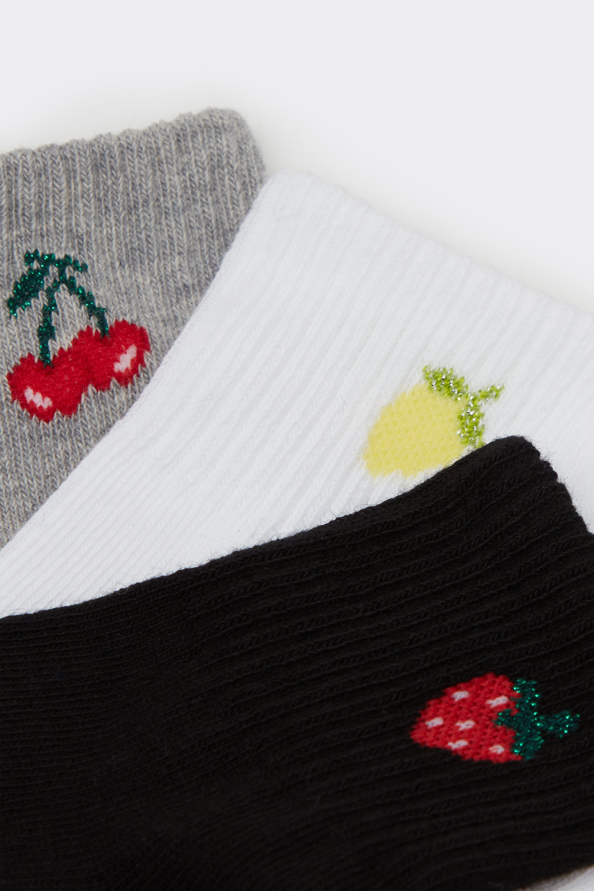 3 Paia Calzini Corti in Cotone Riga Sport Bimba