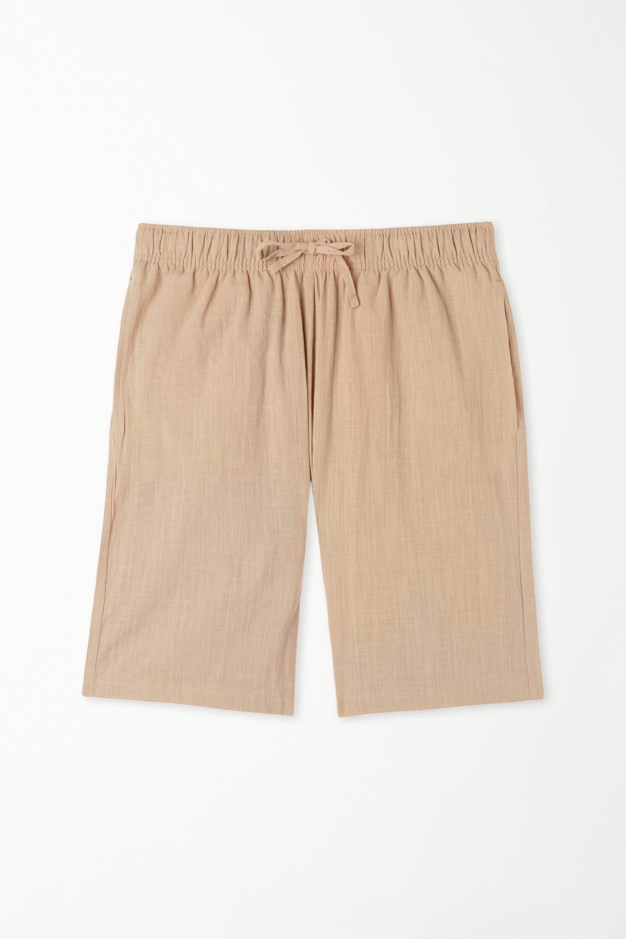 Pantaloni Scurți din Bumbac Super-Lejer 100% cu Buzunare