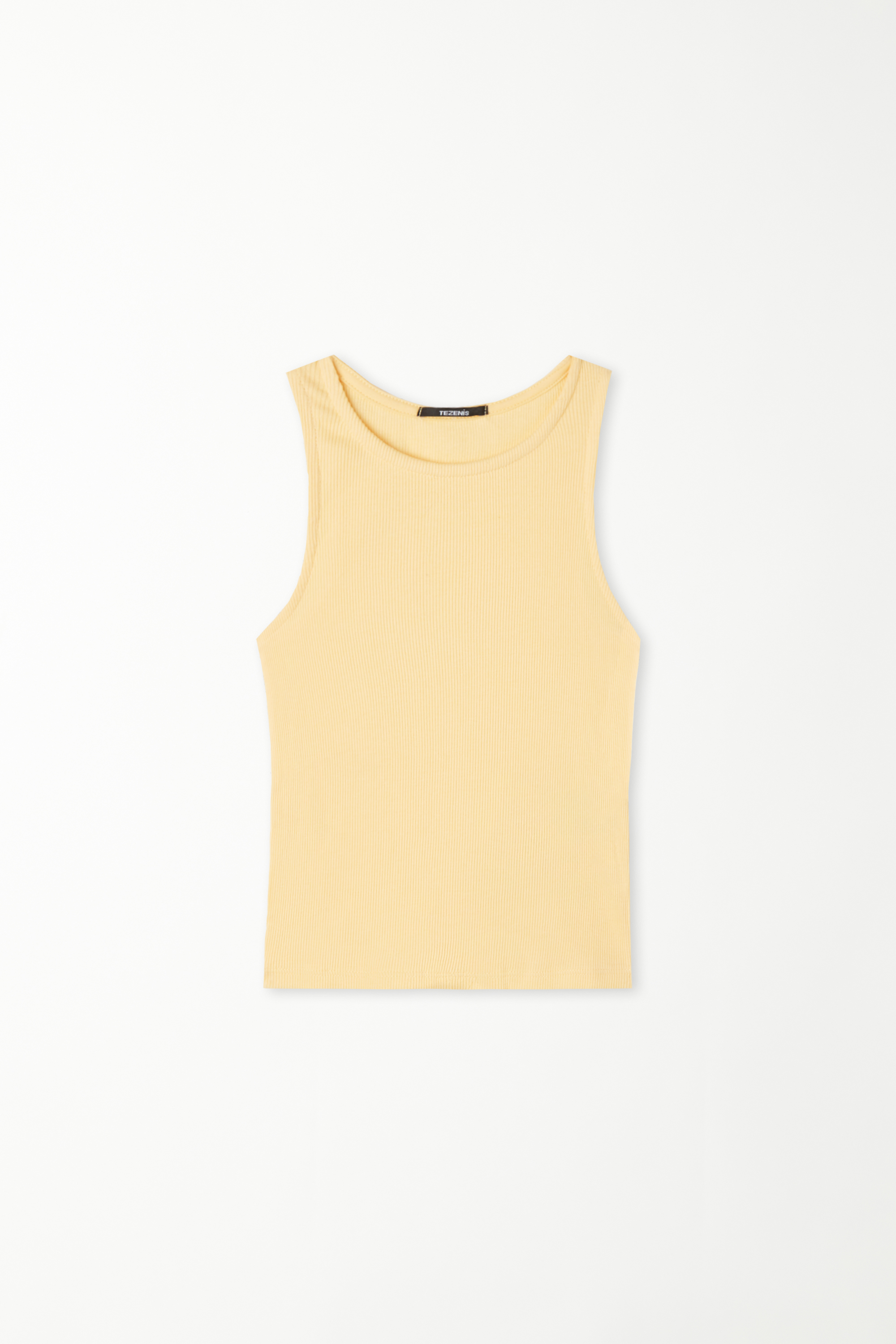 Girls’ Ribbed Camisole with Wide Shoulder Straps