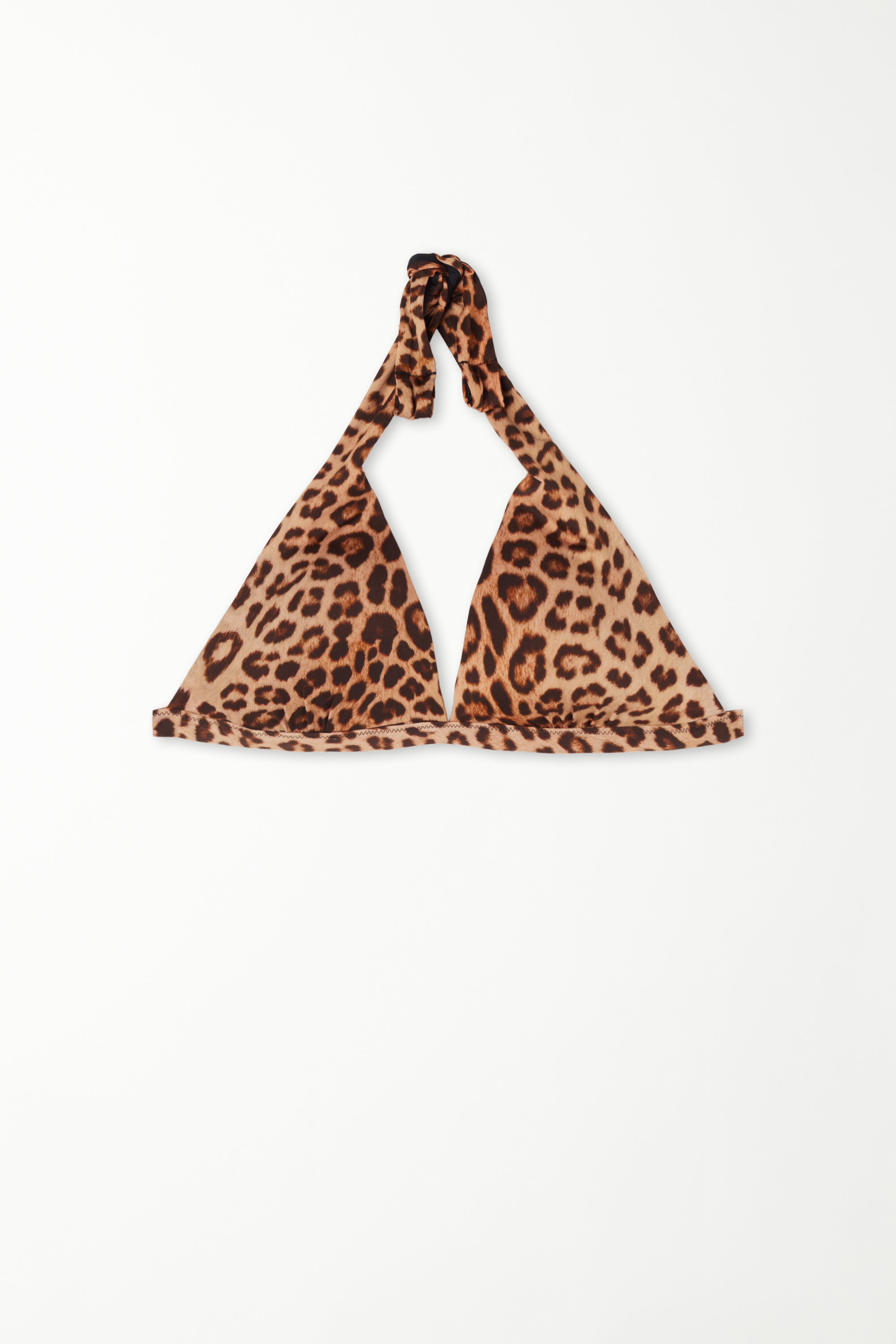 Sujetador de Bikini Triángulo con Relleno Wild Leopard