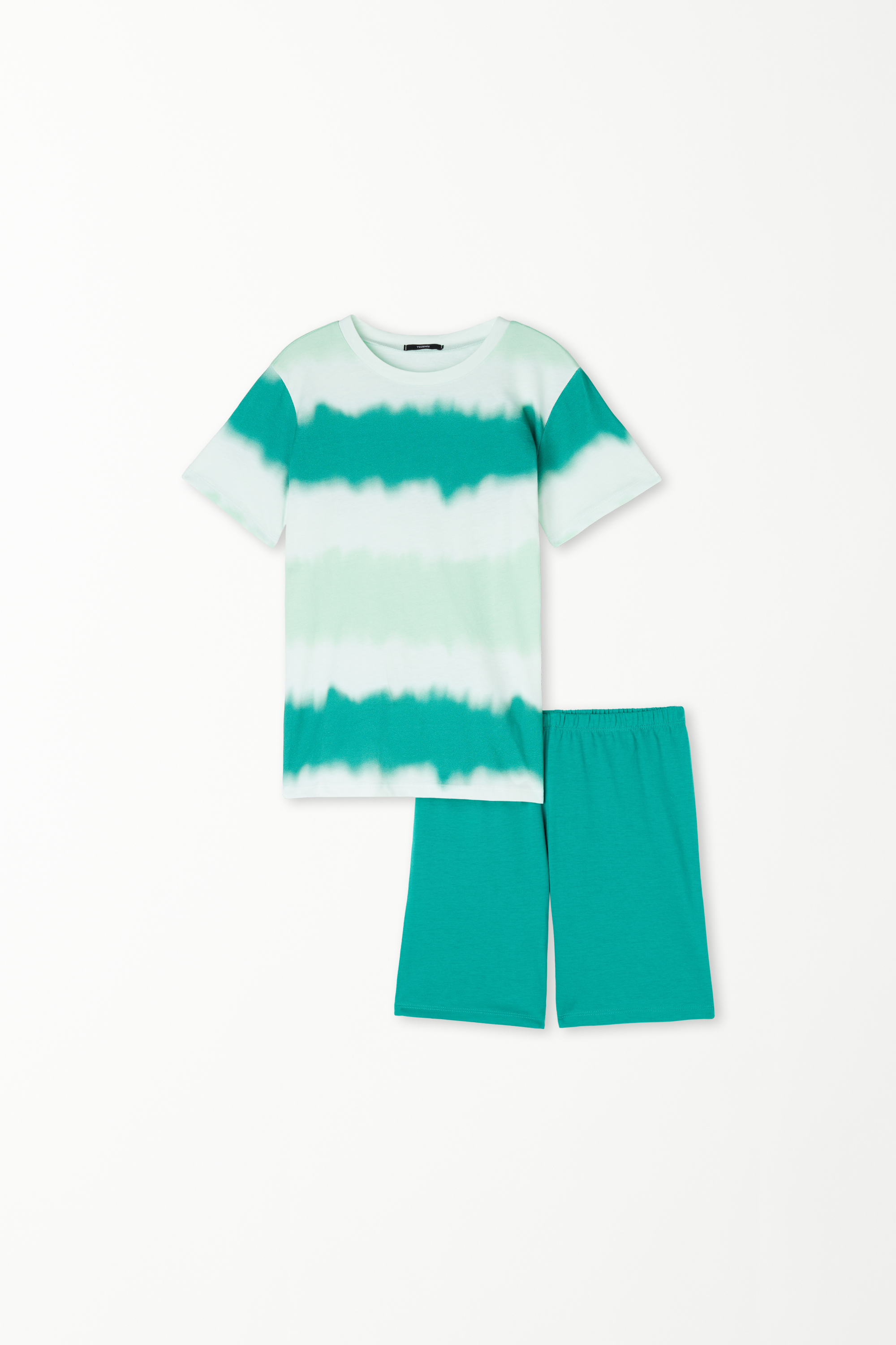 Boys’ Short Sleeve Short Cotton Tie-Dye Print Pyjamas