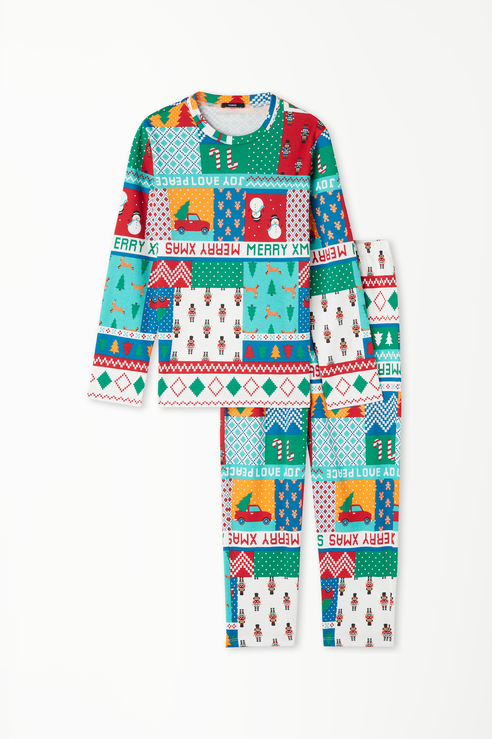 Long Heavy Cotton Pyjamas with Nutcracker Print