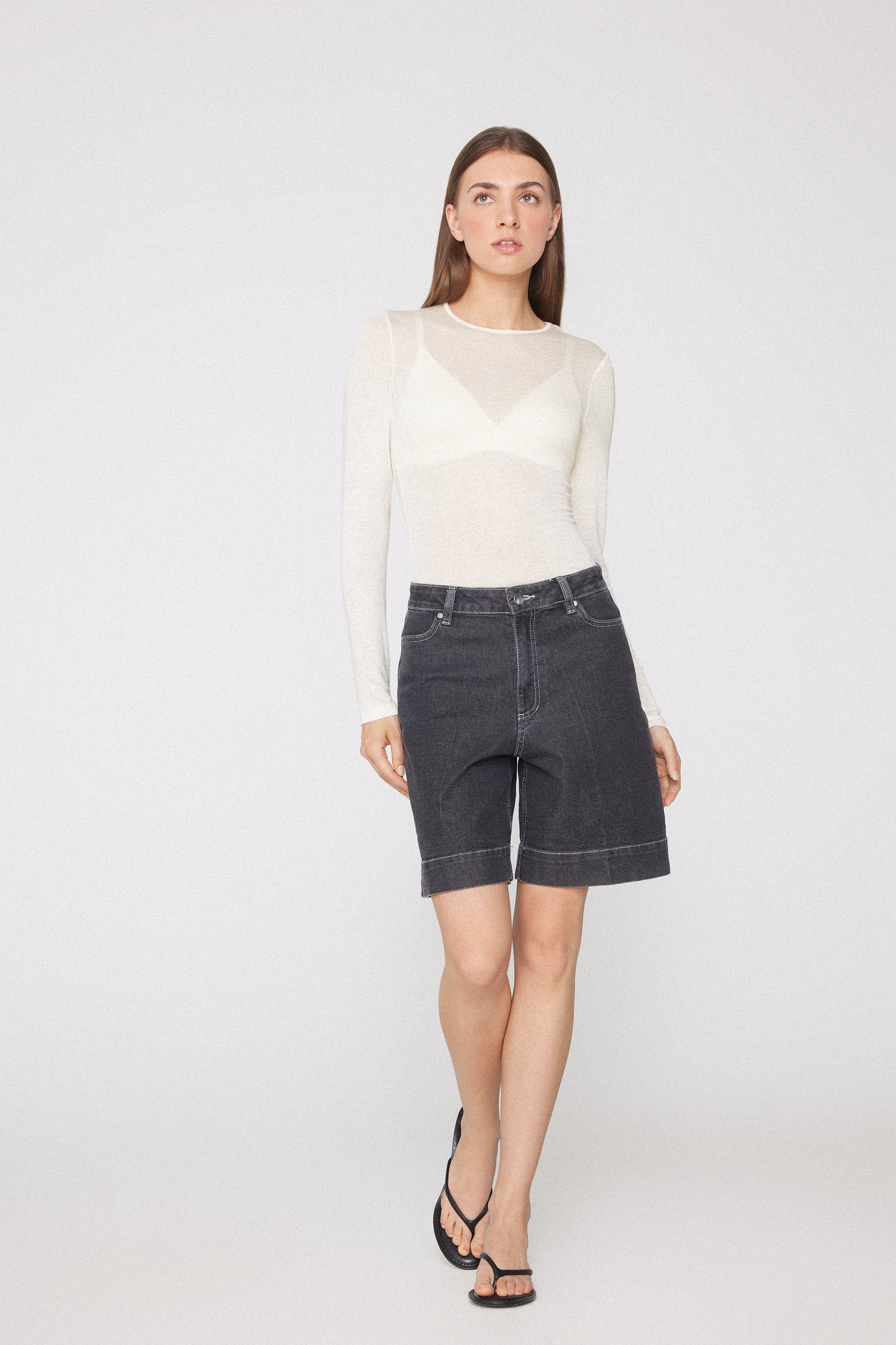 Body Col Rond En Viscose Et Laine M&eacute;rinos