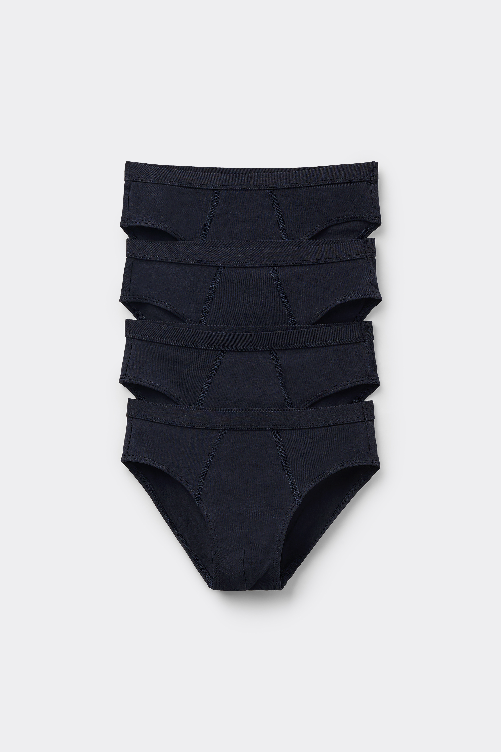 4 Paia di Slip Basici in Cotone Bimbo
