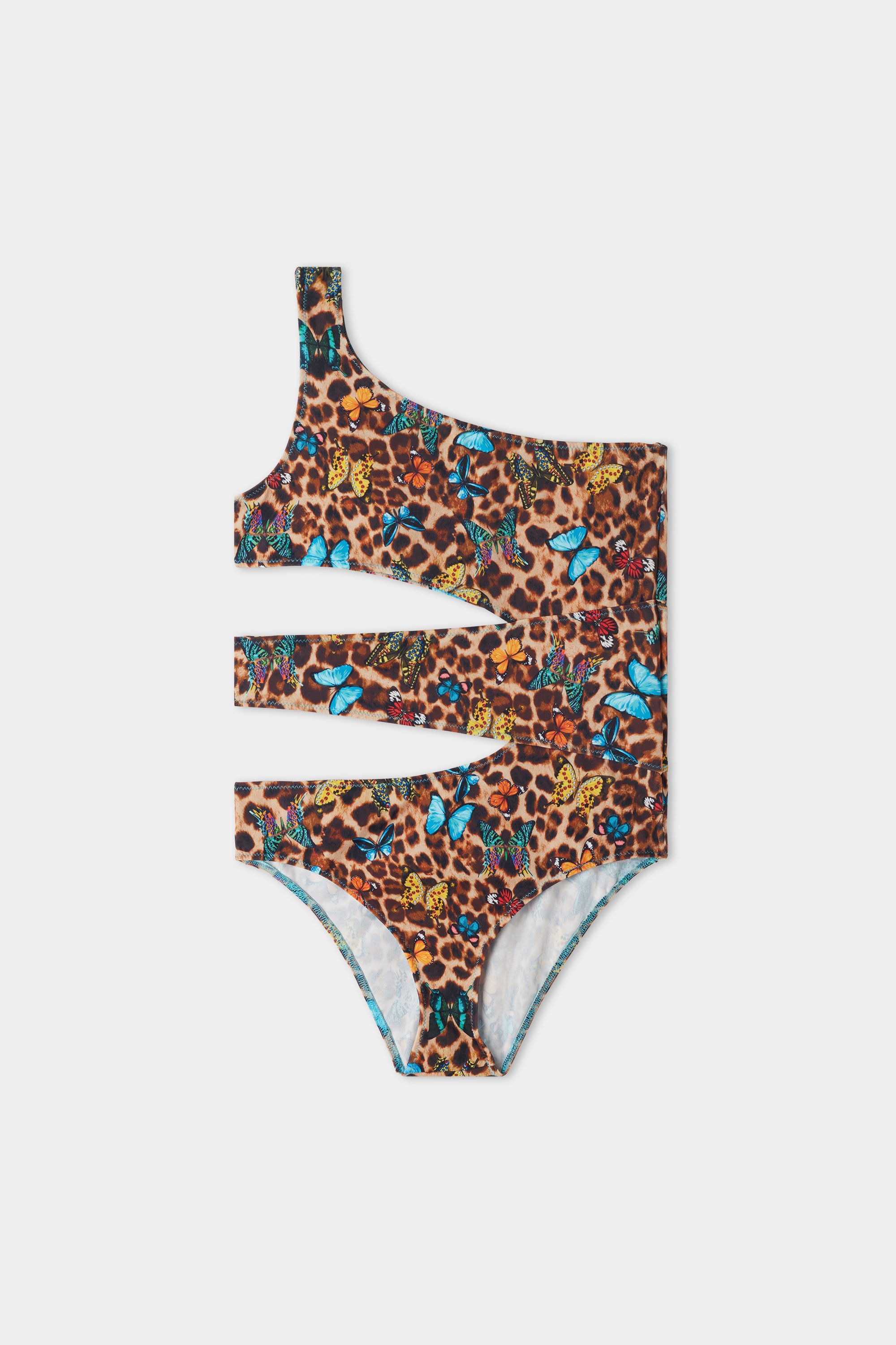 Girls’ Dappled Butterfly One-Piece Swimsuit
