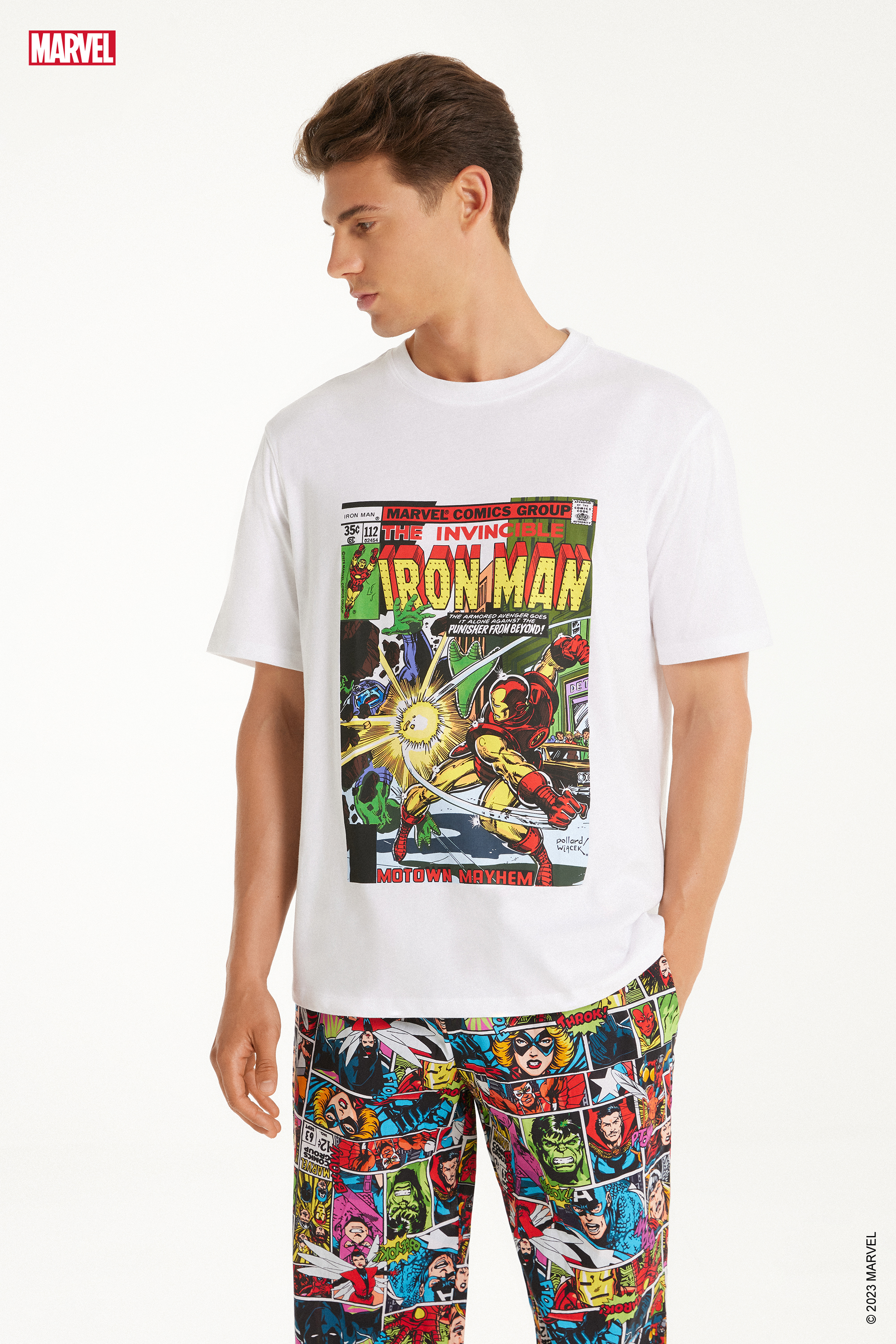 Nyomott Marvel Mintás Póló