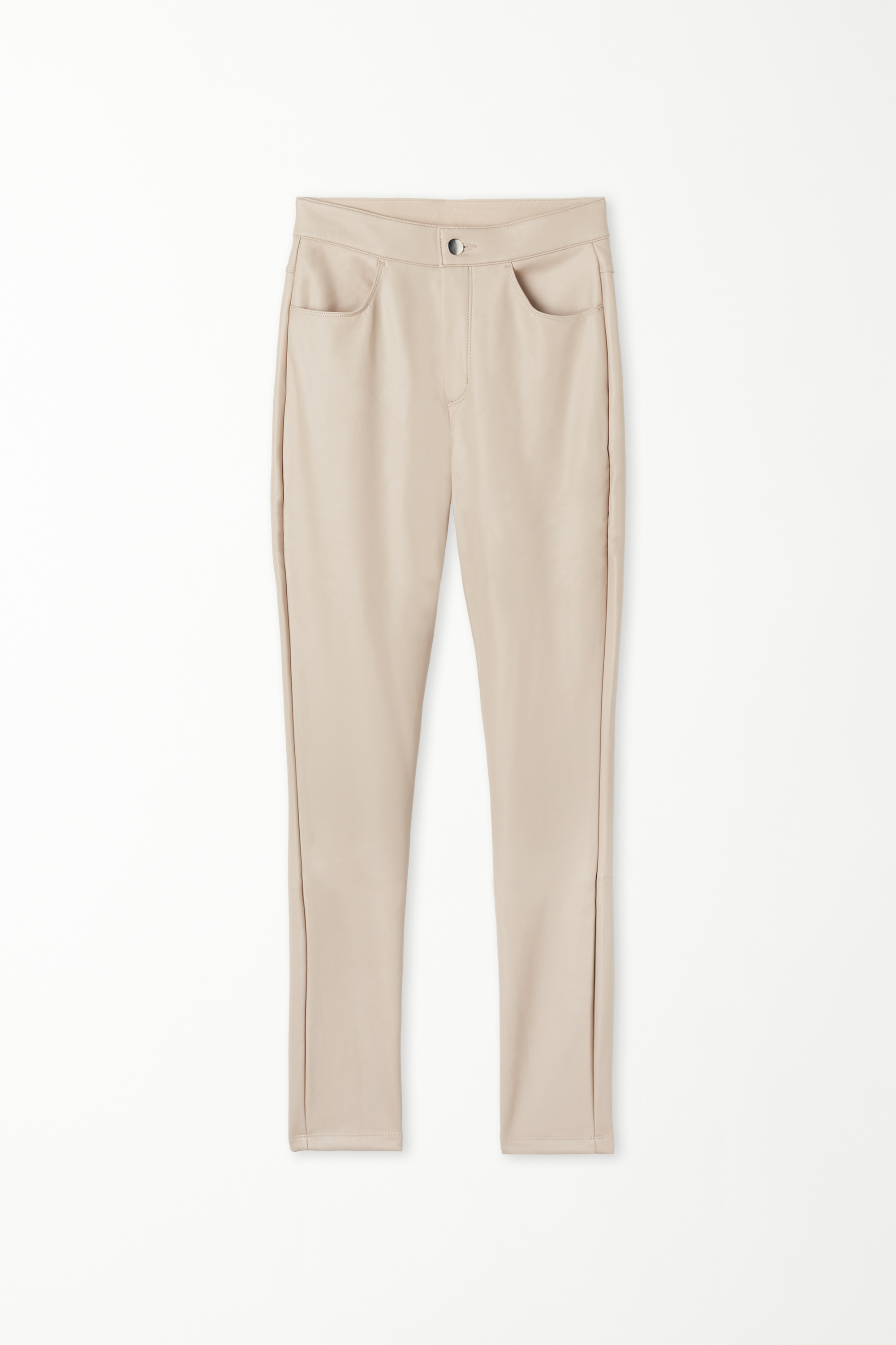 Five-Pocket-Thermohose in beschichteter Optik