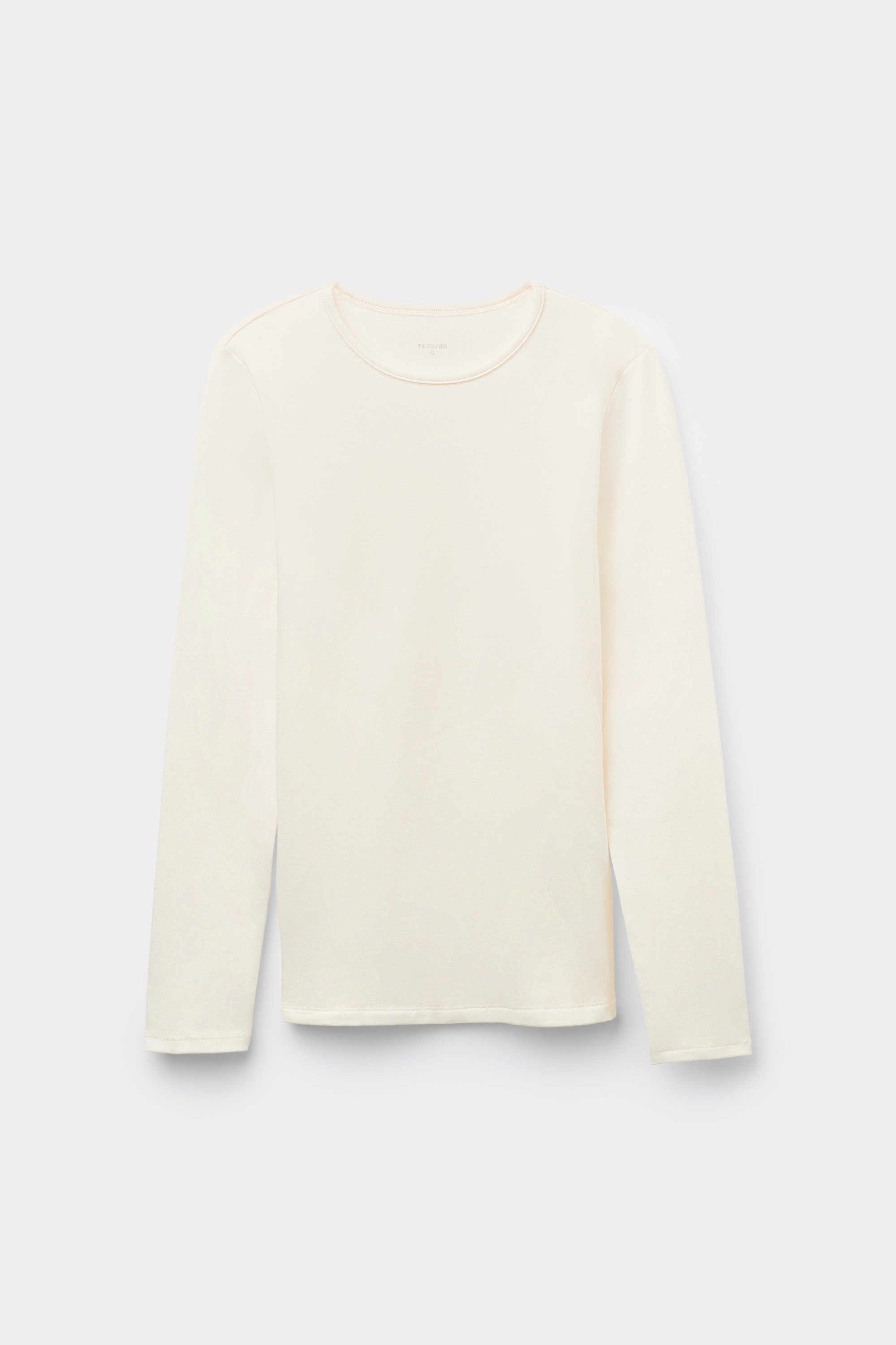 Camisola de decote redondo em modal e algodão